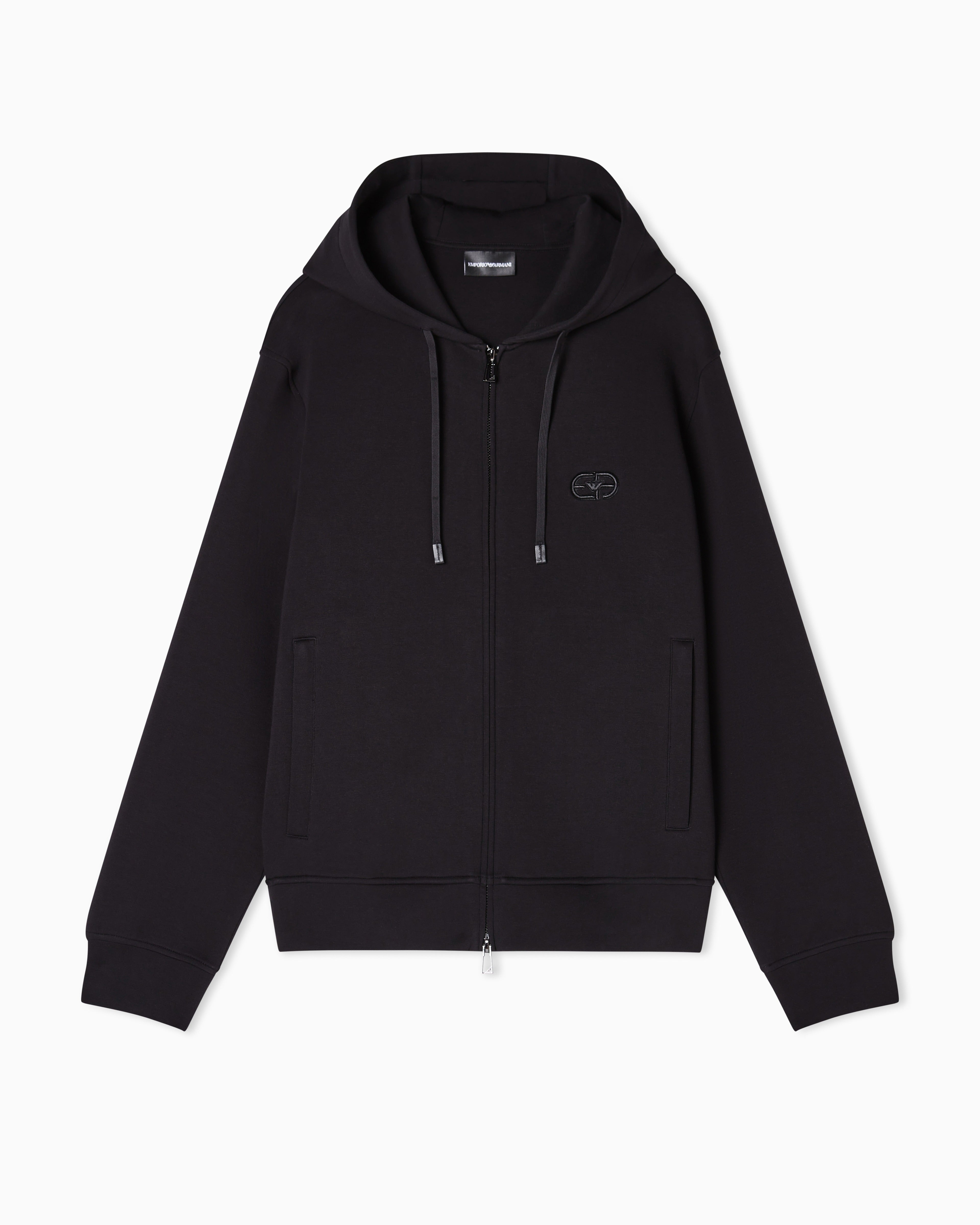 Emporio Armani Camisola Hoodie Em004538 Af10013 Black Preto_shot1