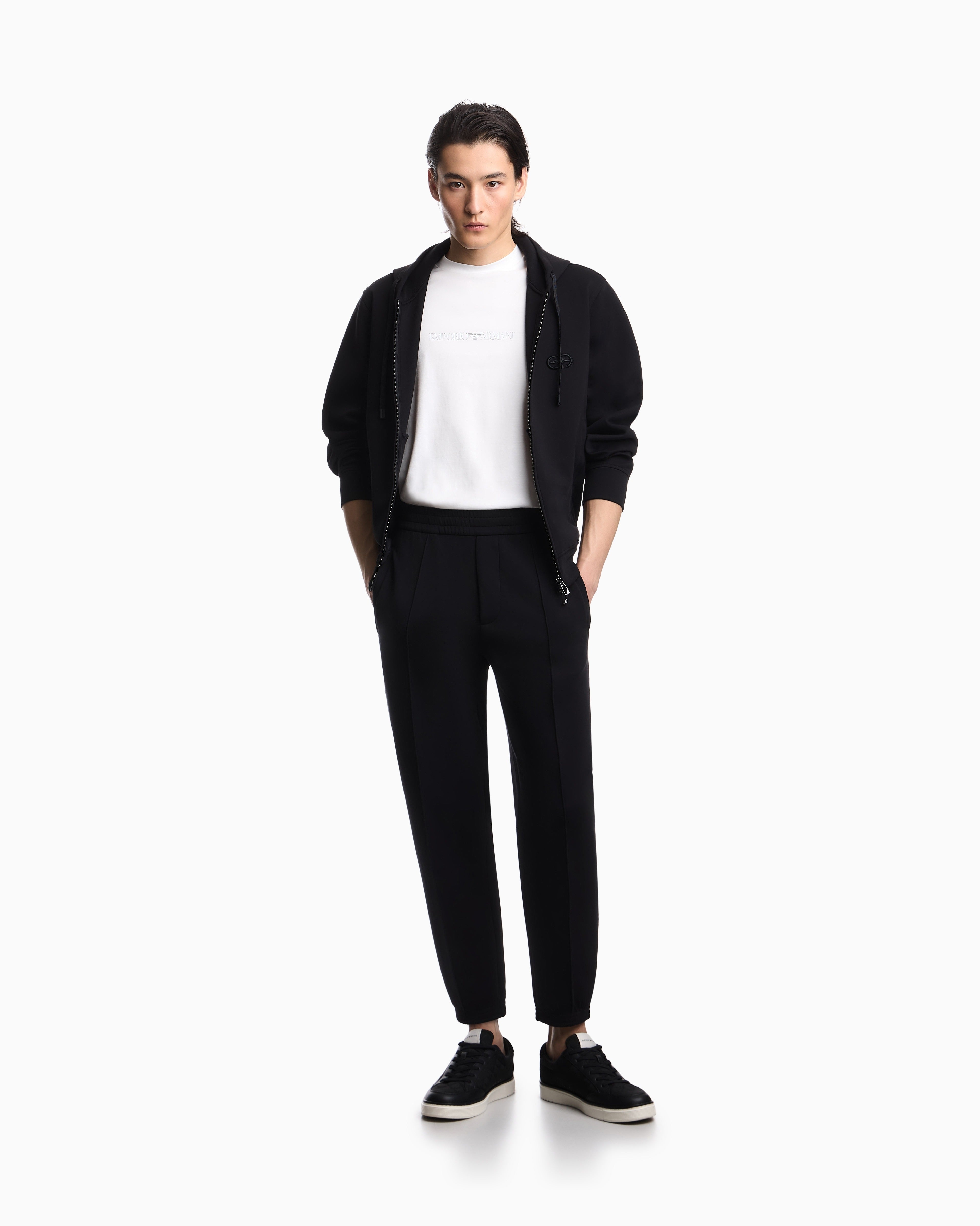 Emporio Armani Camisola Hoodie Em004538 Af10013 Black Preto_shot2