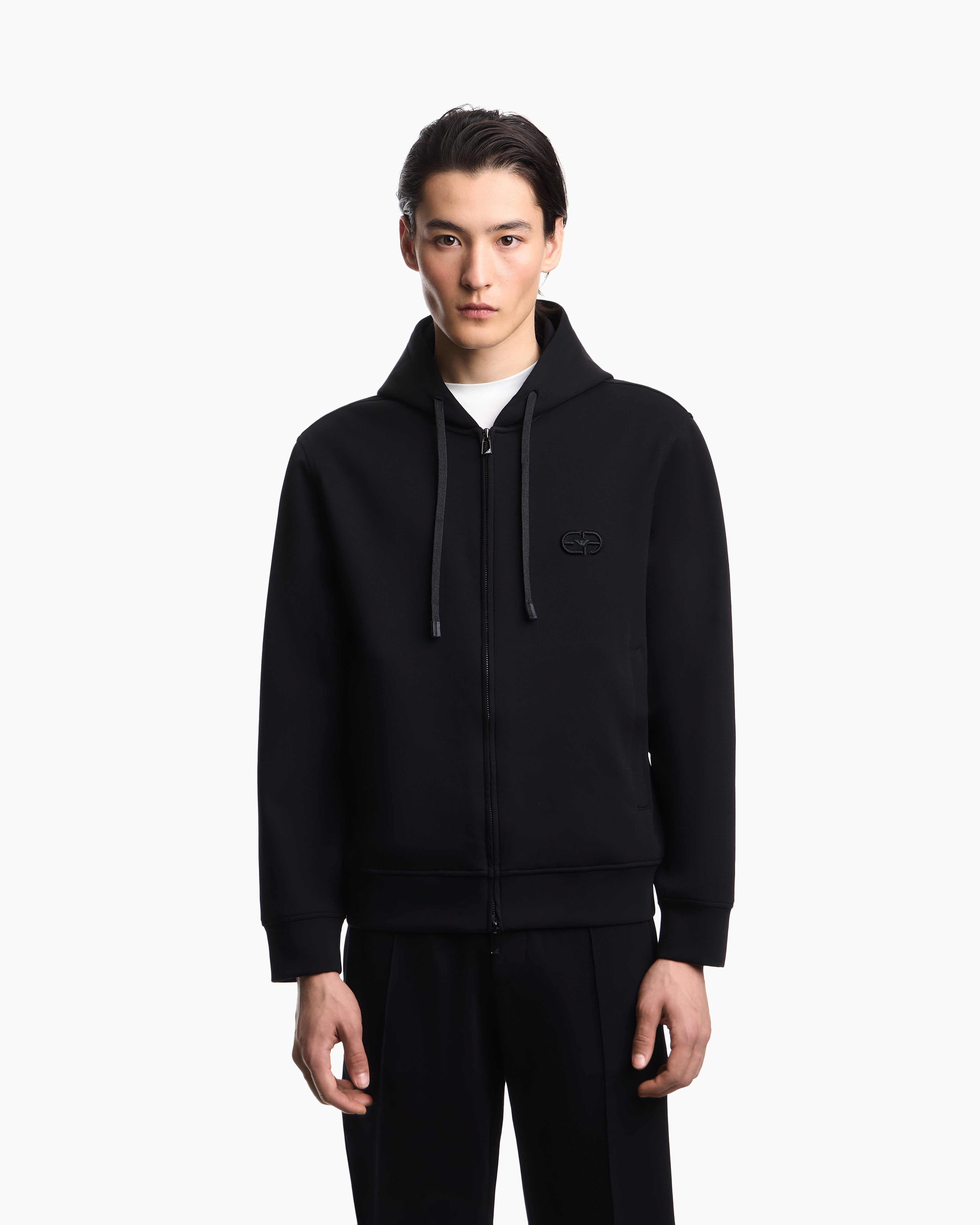 Emporio Armani Camisola Hoodie Em004538 Af10013 Black Preto_shot4