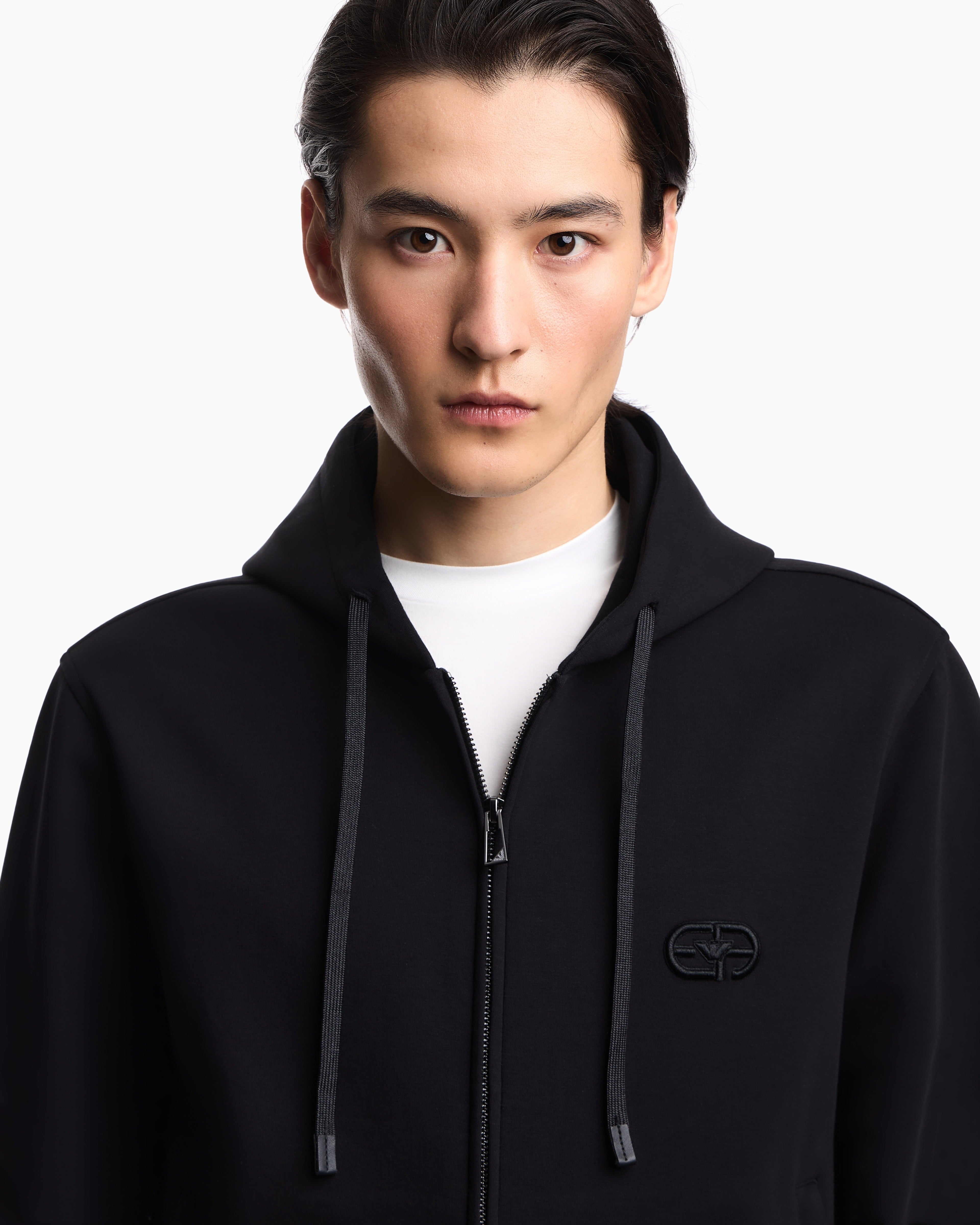 Emporio Armani Camisola Hoodie Em004538 Af10013 Black Preto_shot5