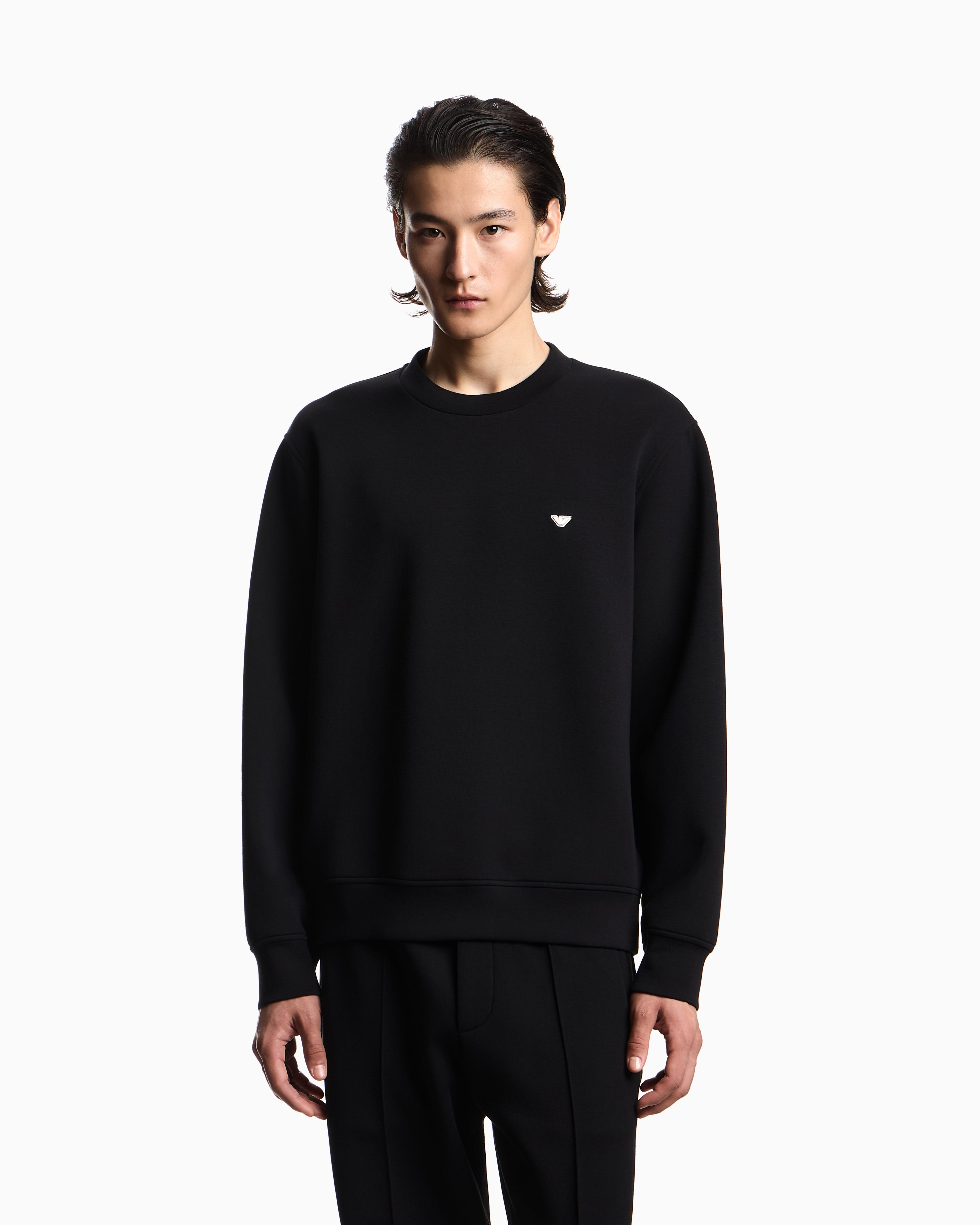 Emporio Armani Camisola Sweat Em004533 Af10013 Black Preto_shot2