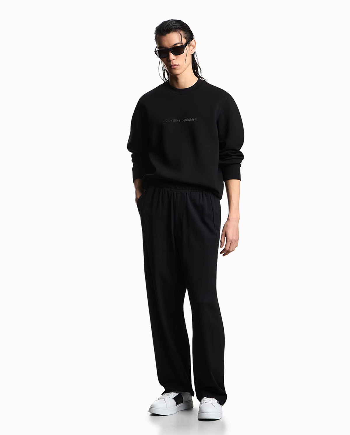 Emporio Armani Camisola Sweat Em004541 Af10013 Black.logo Preto_shot6