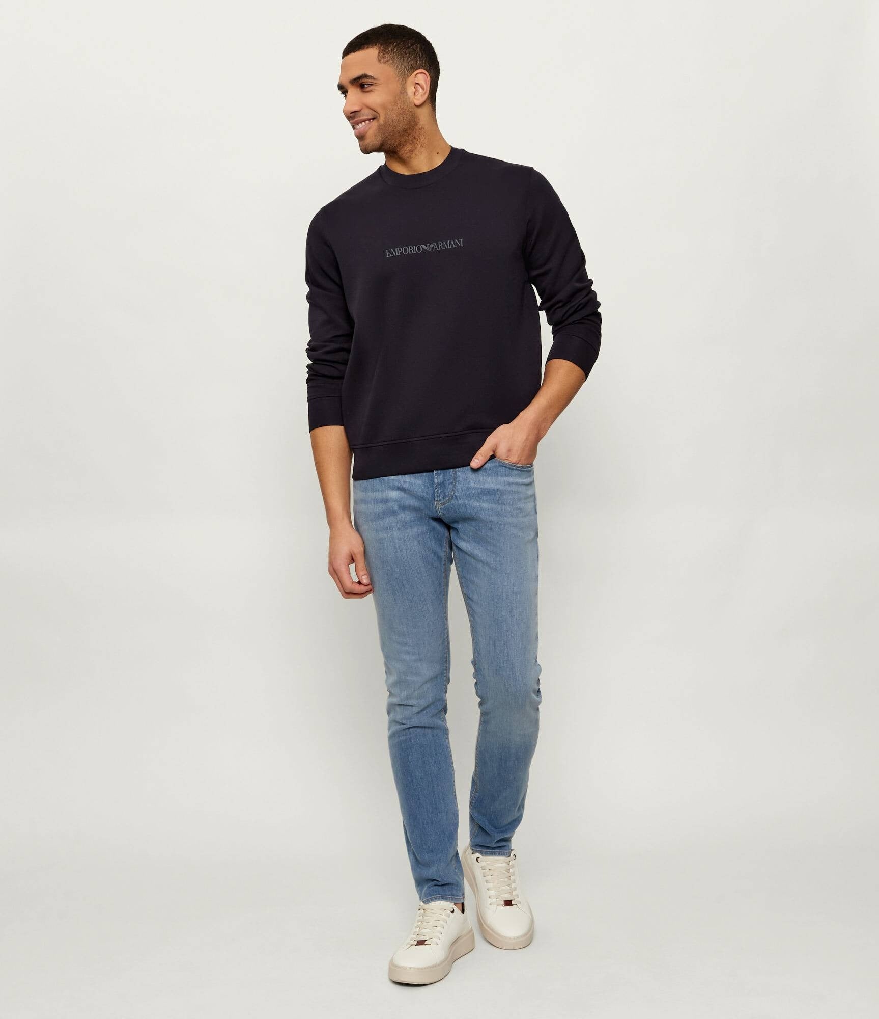 Emporio Armani Camisola Sweat Em004541 Af10013 Navy.logo Navy_shot2