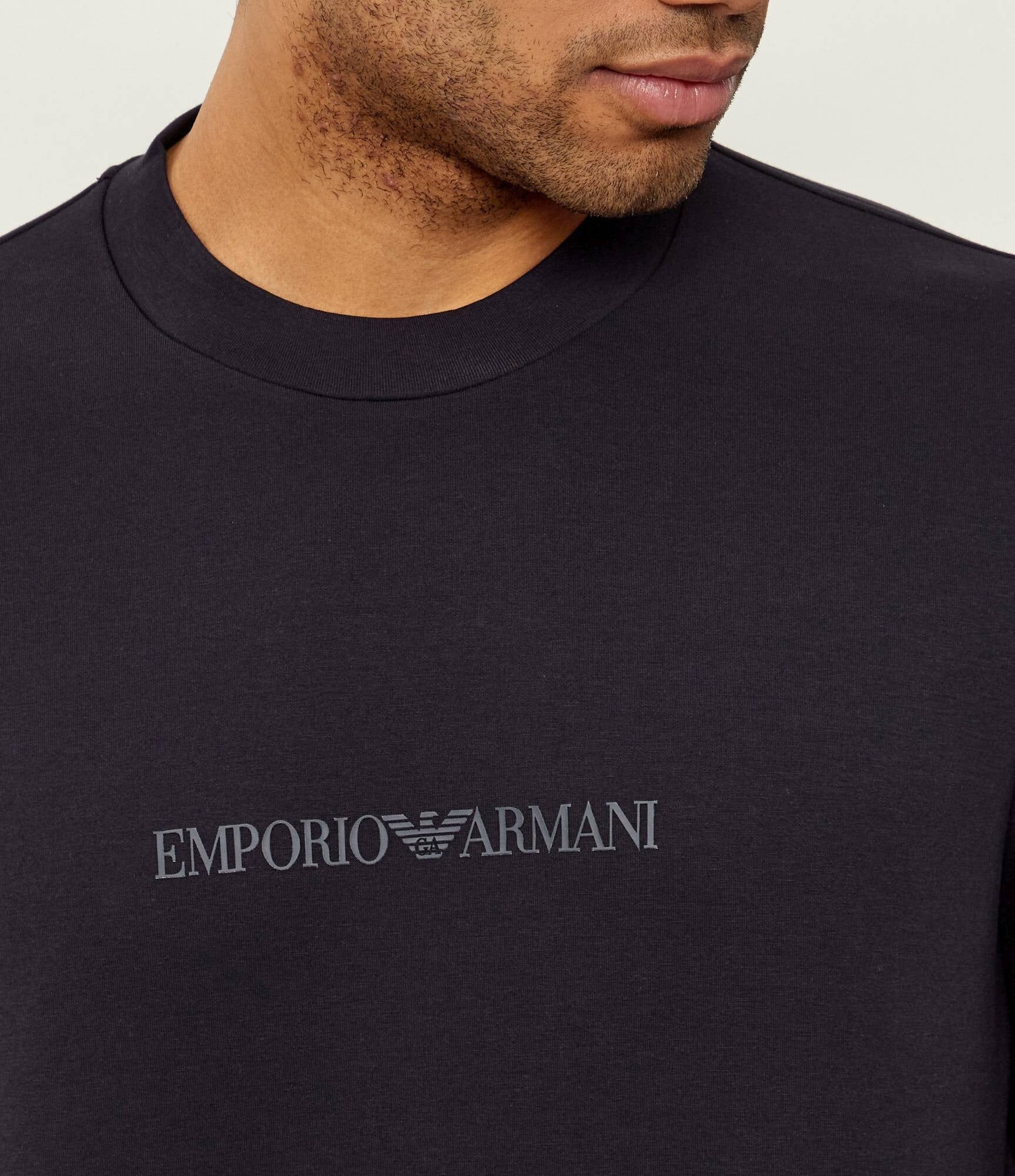 Emporio Armani Camisola Sweat Em004541 Af10013 Navy.logo Navy_shot4