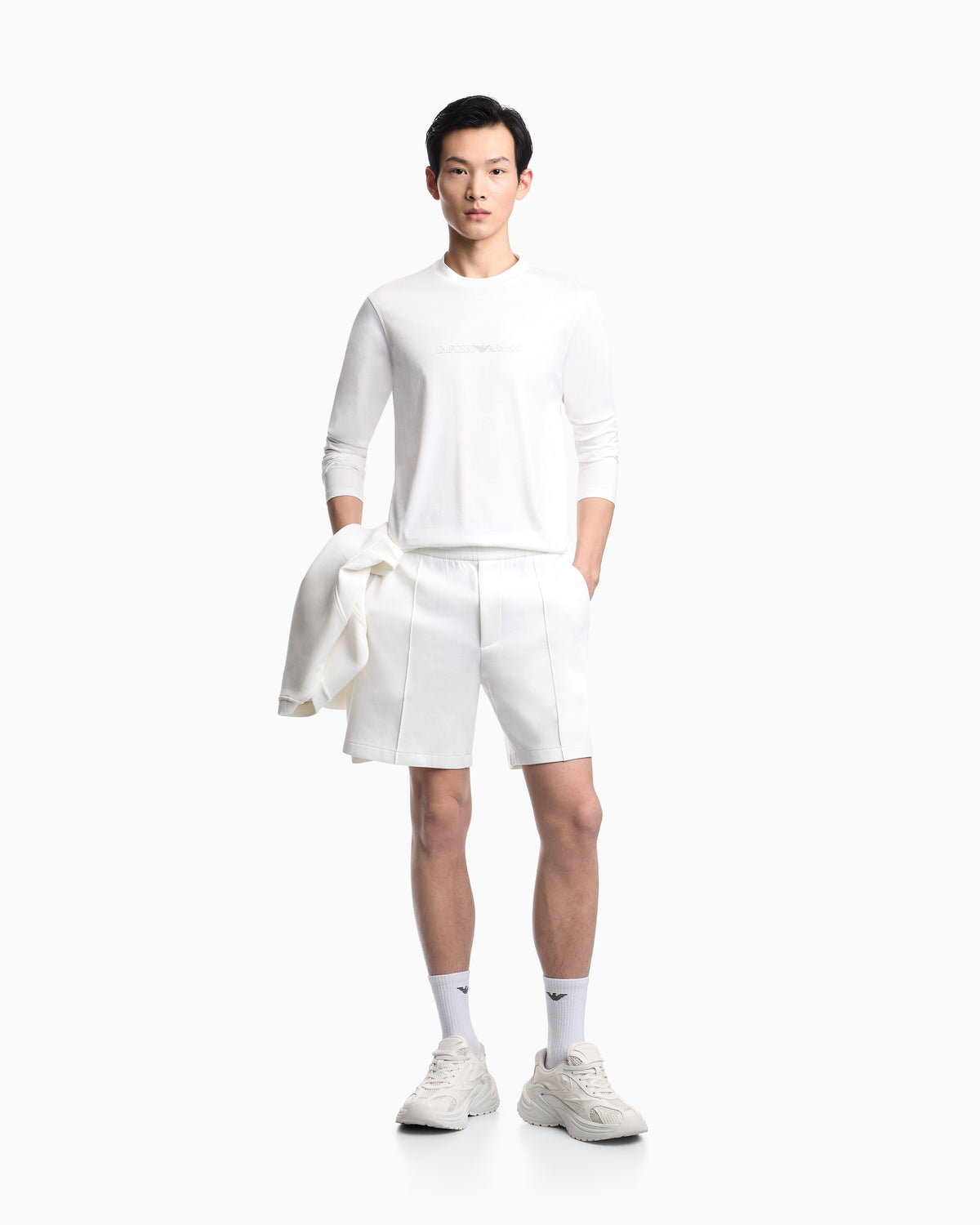 Emporio Armani Camisola Sweat Em004584 Af13669 White Branco_shot3