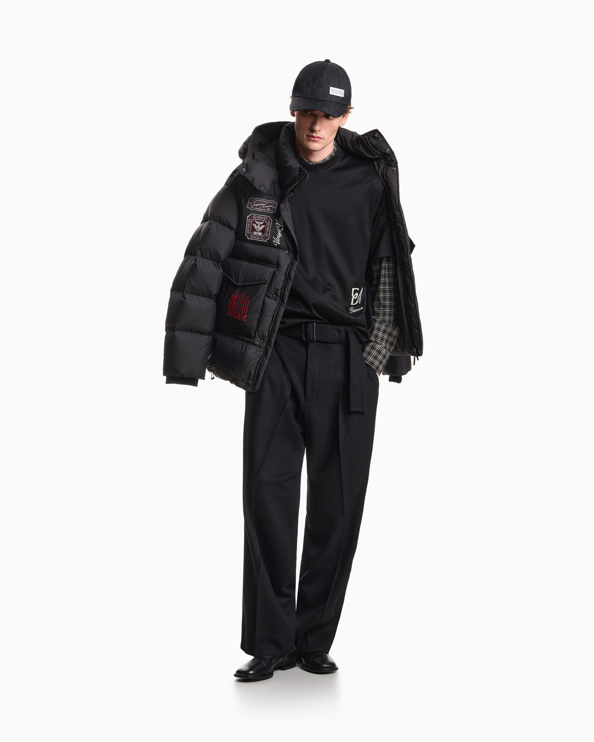 Emporio Armani Cap Hat Em006640 Af28810 Black Preto_shot4