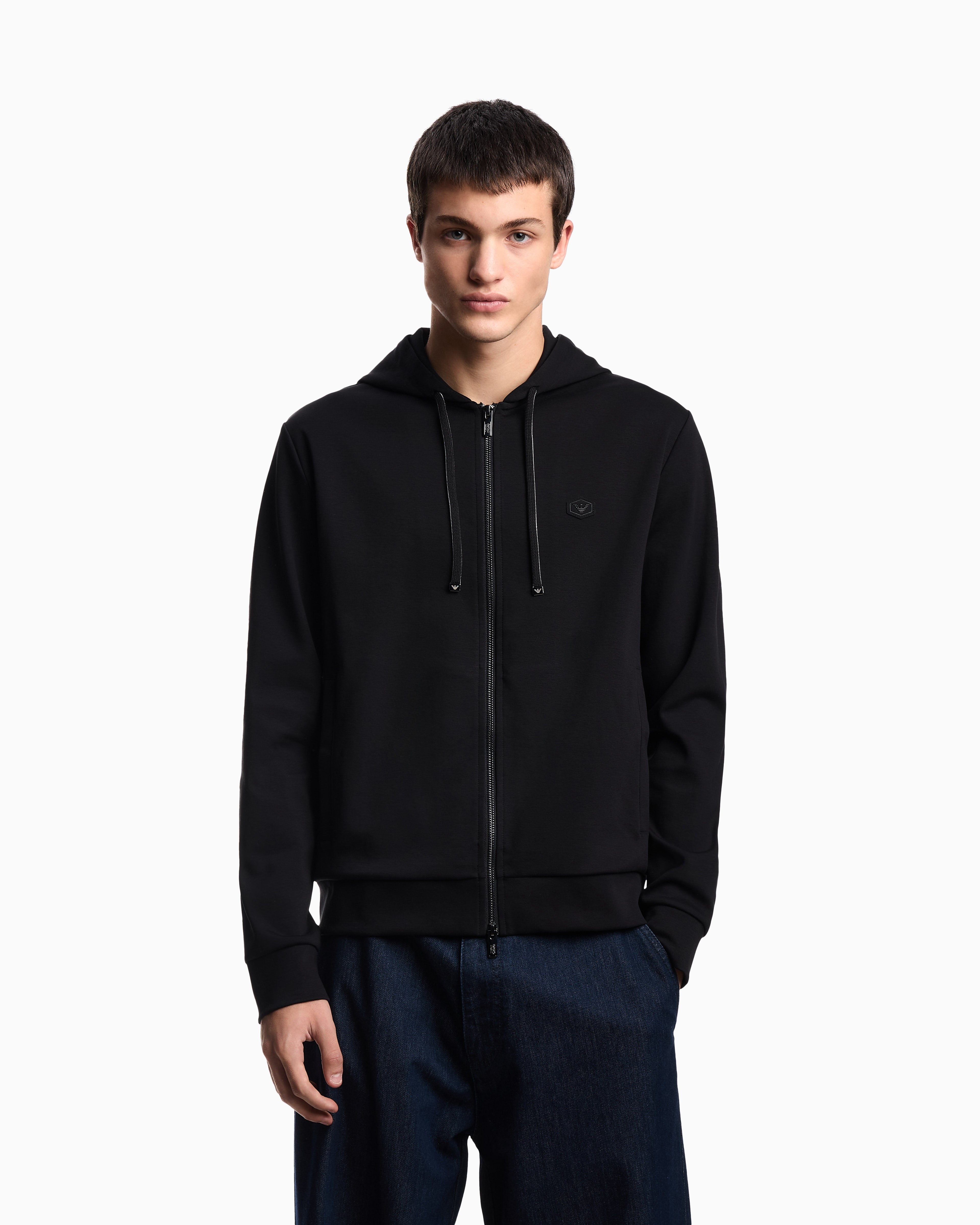 Emporio Armani Casaco Training Sweat Training 8n1mg0 1jbtz Black Preto_shot3