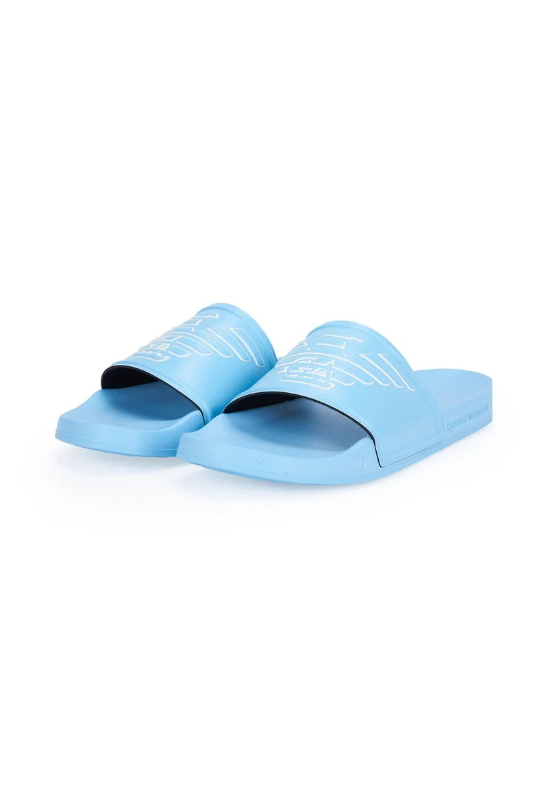 Emporio Armani Chinelos Slippers Ex000042 Af22189 Sky Azul_shot2