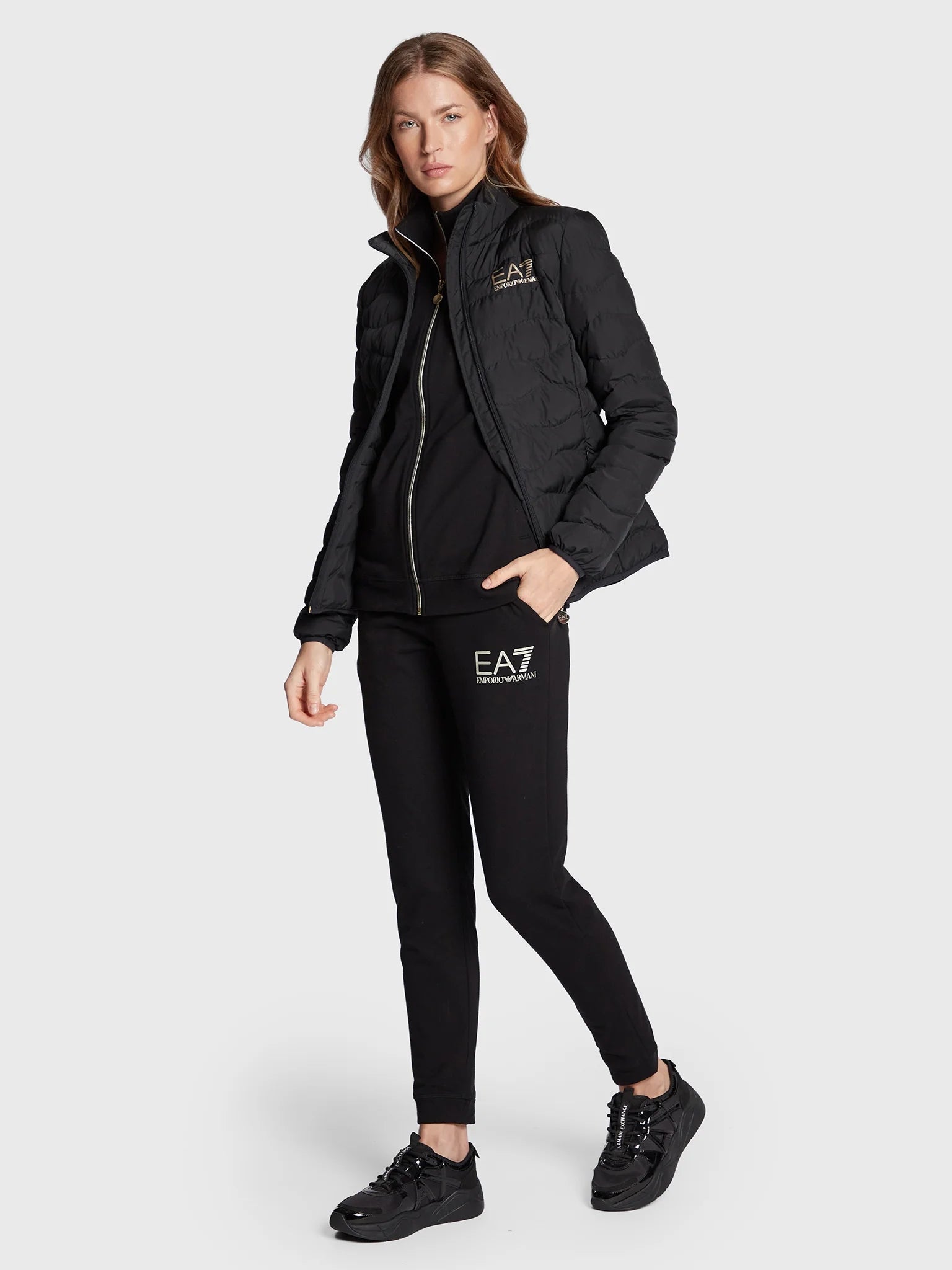 Emporio Armani Ea7 Blusao Jackets 8ntb21 Tnf8z Blk Gold Preto Ouro_shot3