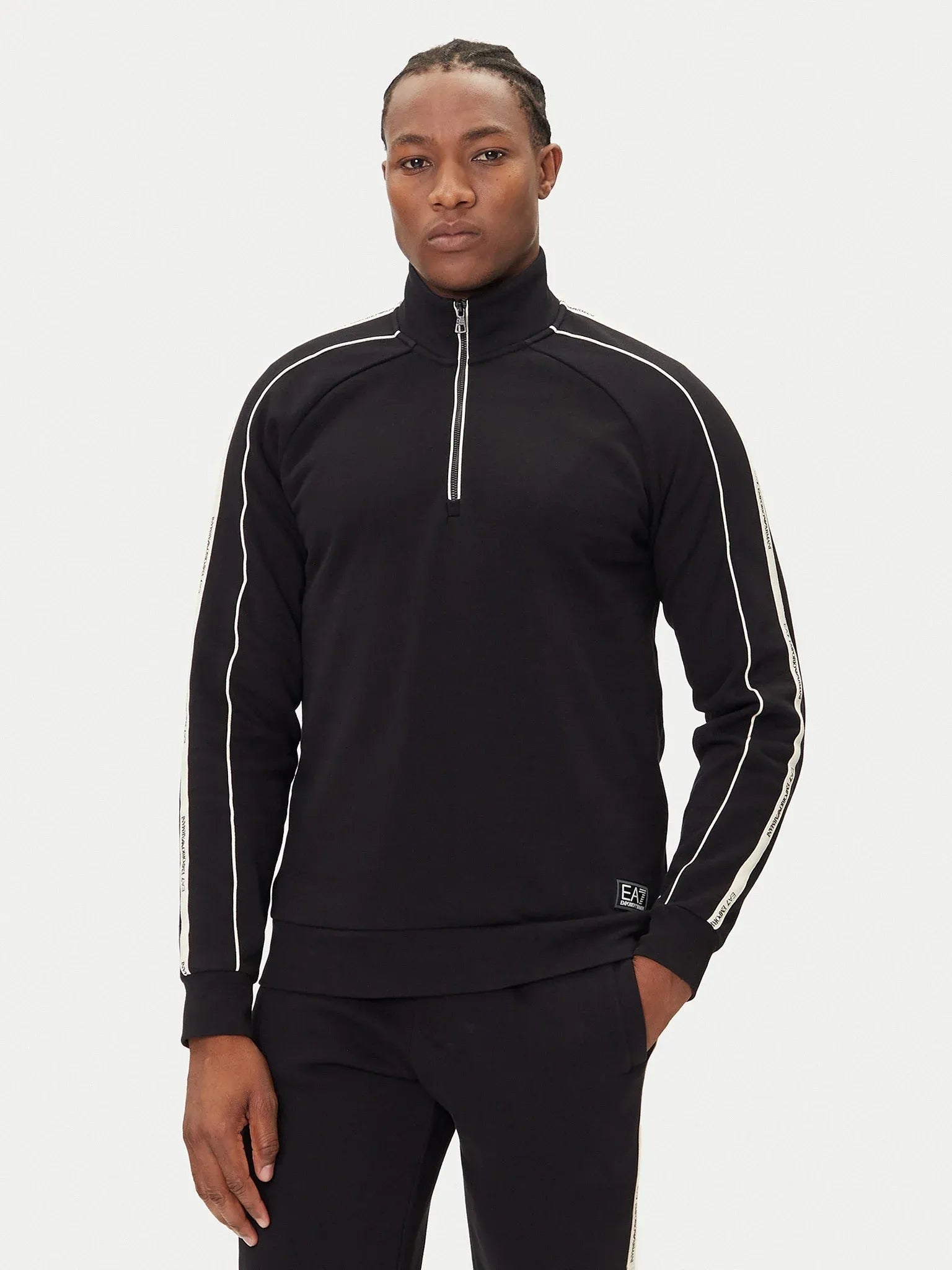 Emporio Armani Ea7 Camisola Hoodie 7m000971 Af10377 Black Preto_shot1