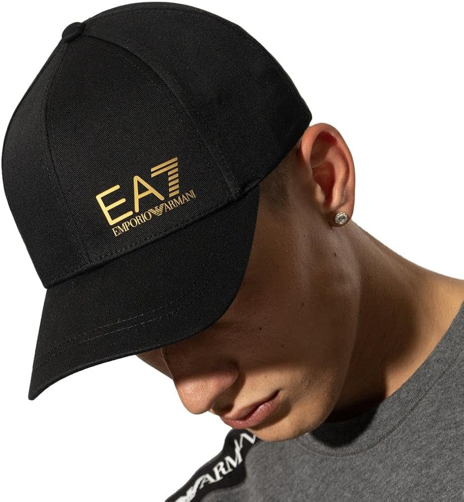 Emporio Armani Ea7 Cap Hat 7x000005 Af11989 Blk Gold Preto Ouro_shot1
