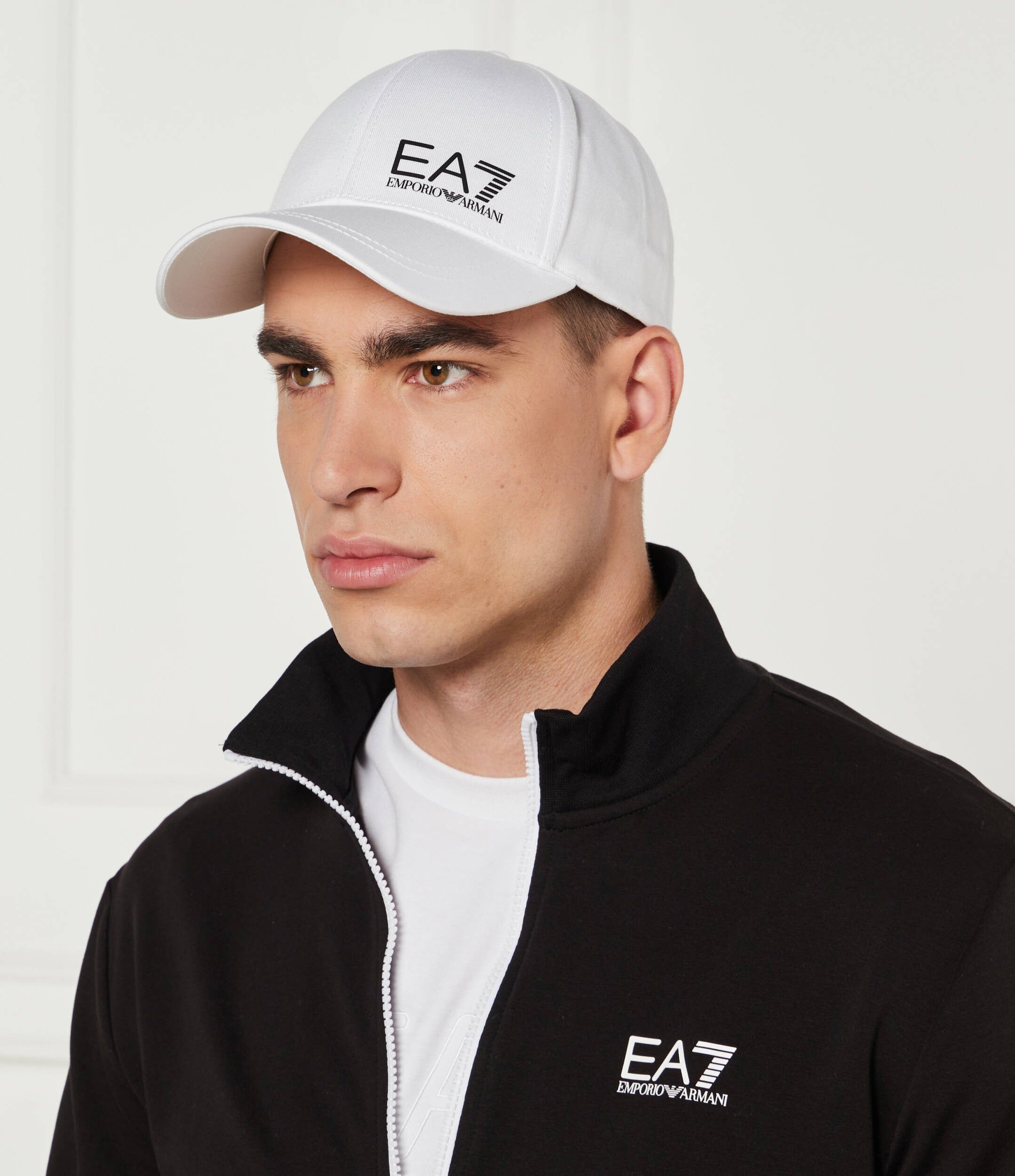 Emporio Armani Ea7 Cap Hat 7x000005 Af11989 Whi Black Branco Preto_shot2