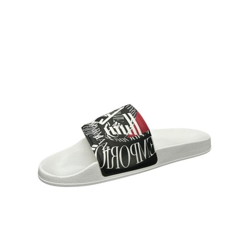 Emporio Armani Ea7 Chinelos Slippers 7x000108 Af15118 White Blk Branco Preto_shot3