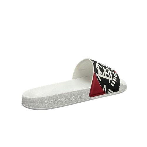 Emporio Armani Ea7 Chinelos Slippers 7x000108 Af15118 White Blk Branco Preto_shot4