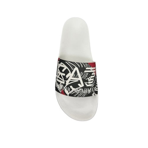Emporio Armani Ea7 Chinelos Slippers 7x000108 Af15118 White Blk Branco Preto_shot5