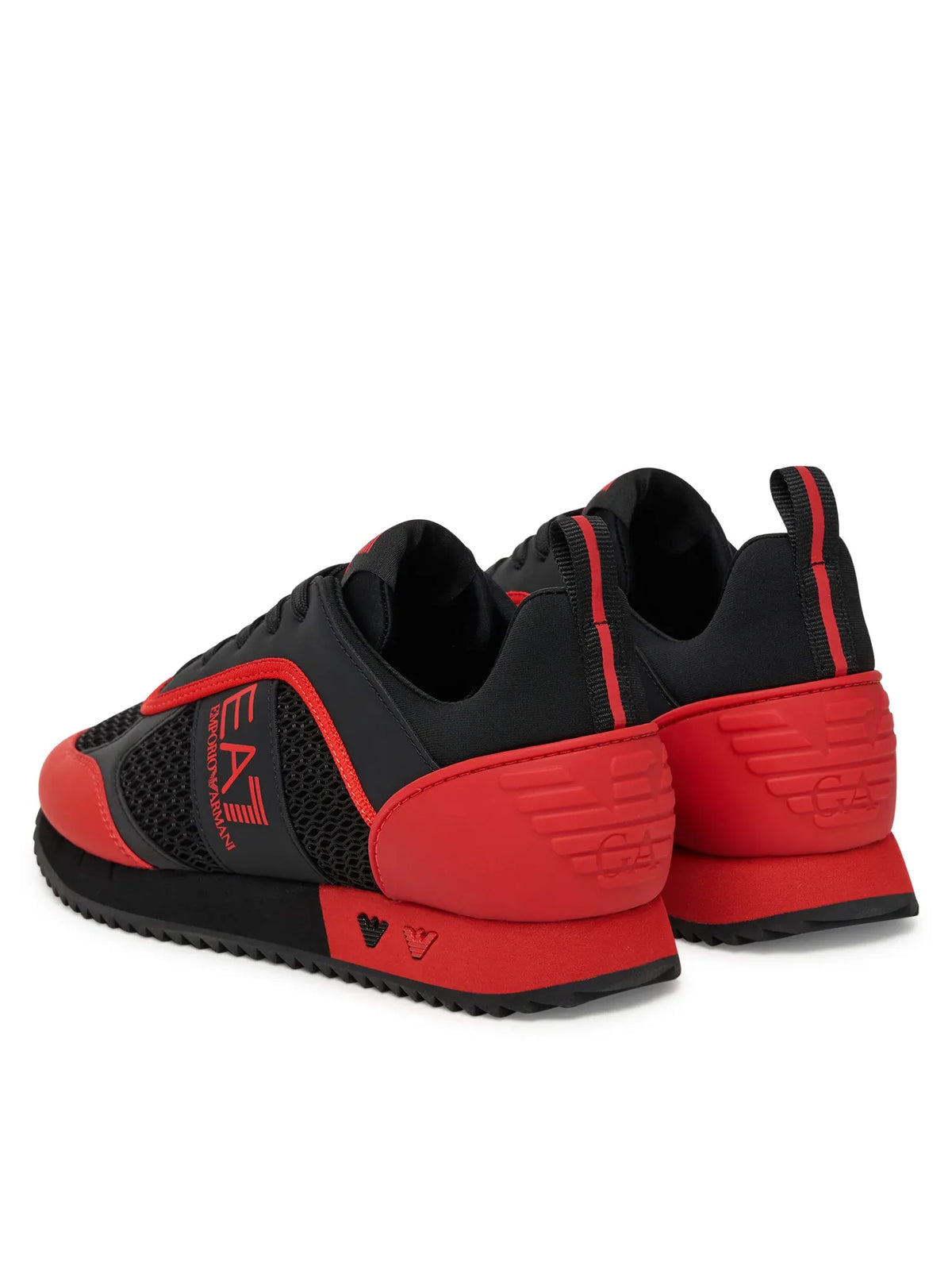 Emporio Armani Ea7 Sapatilhas Sneakers Shoes 7x000334 Af18610 Black Red Preto Vermelho_shot3