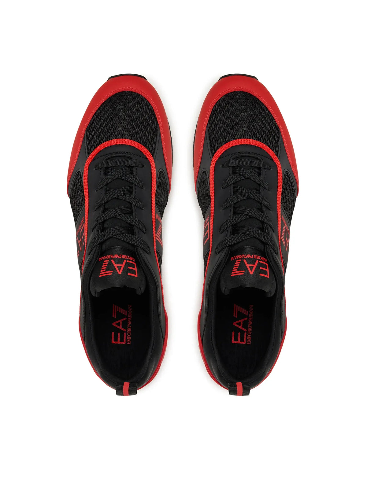 Emporio Armani Ea7 Sapatilhas Sneakers Shoes 7x000334 Af18610 Black Red Preto Vermelho_shot5