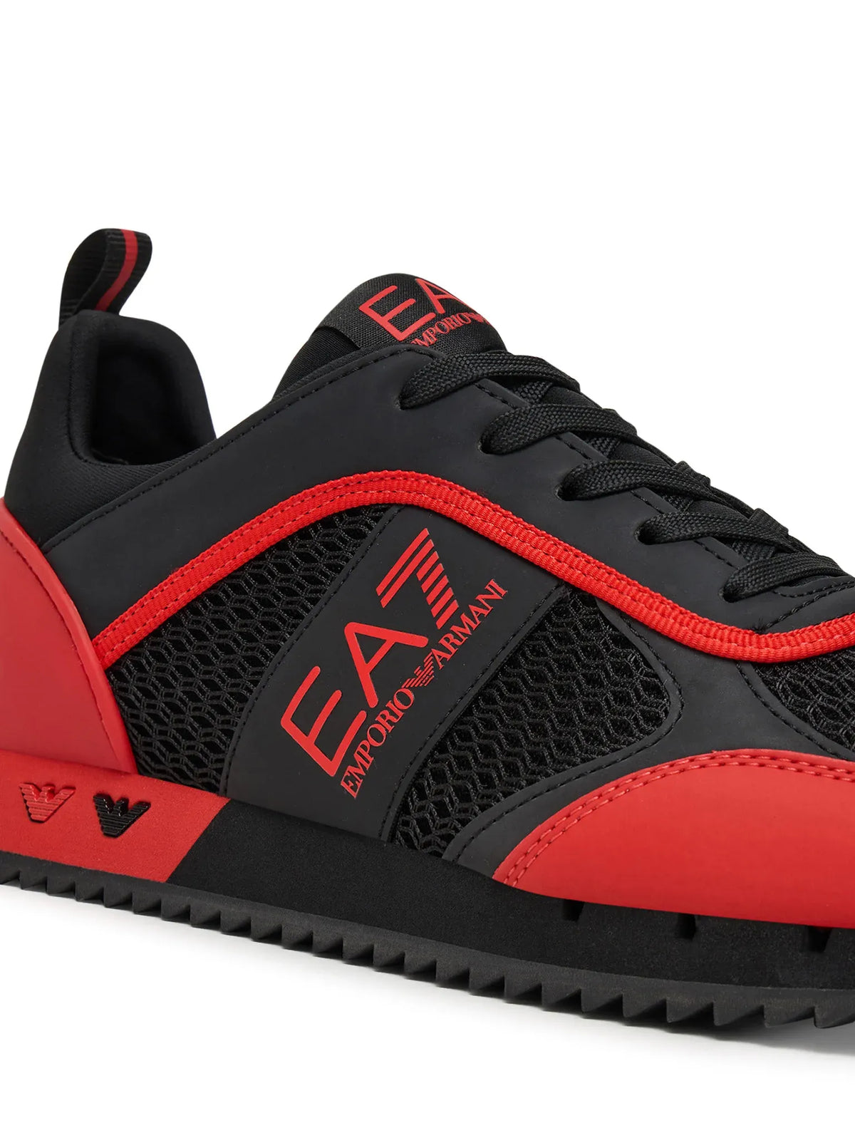 Emporio Armani Ea7 Sapatilhas Sneakers Shoes 7x000334 Af18610 Black Red Preto Vermelho_shot6