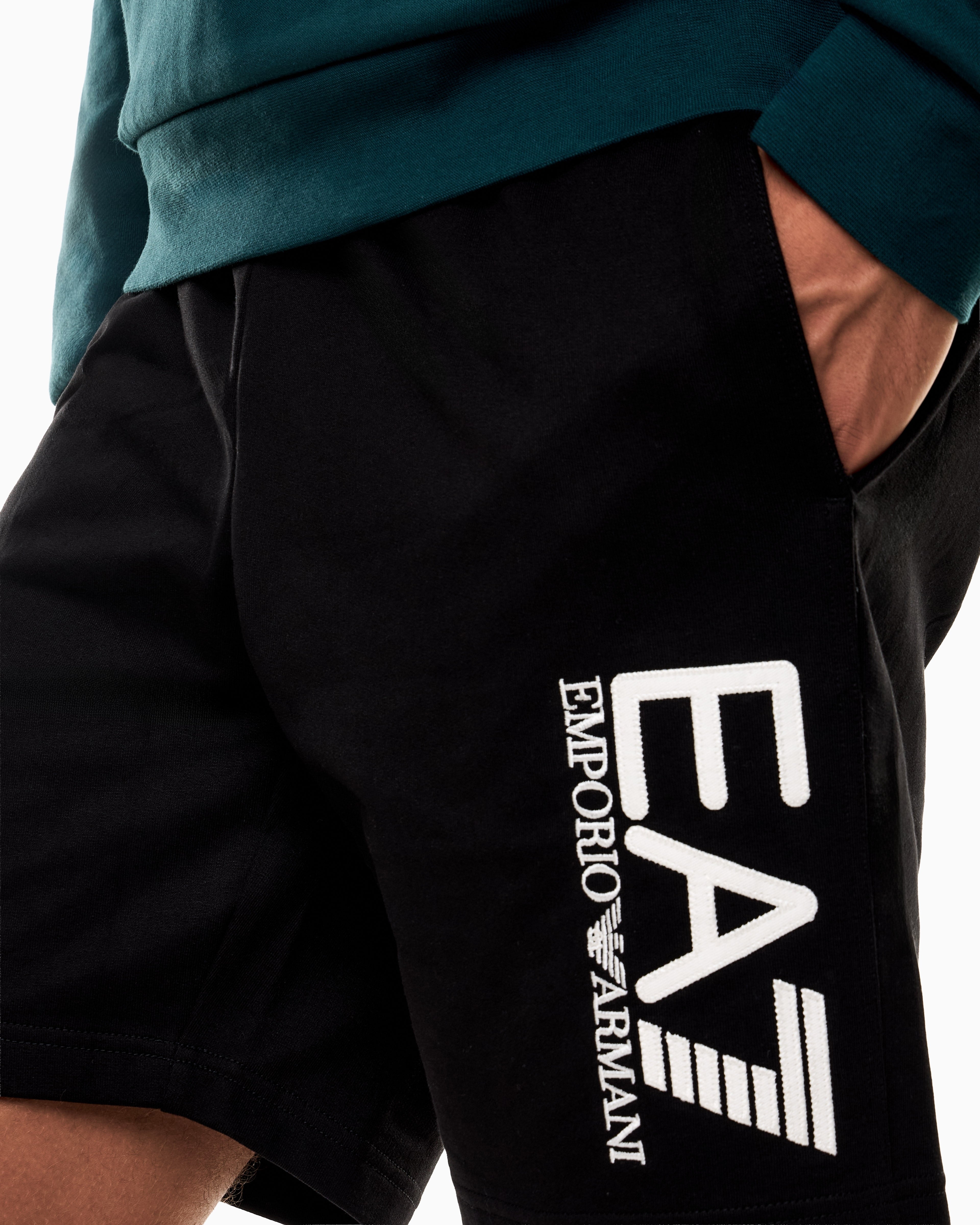 Emporio Armani Ea7 Short Training 7m000905 Af13512 Black Preto_shot1