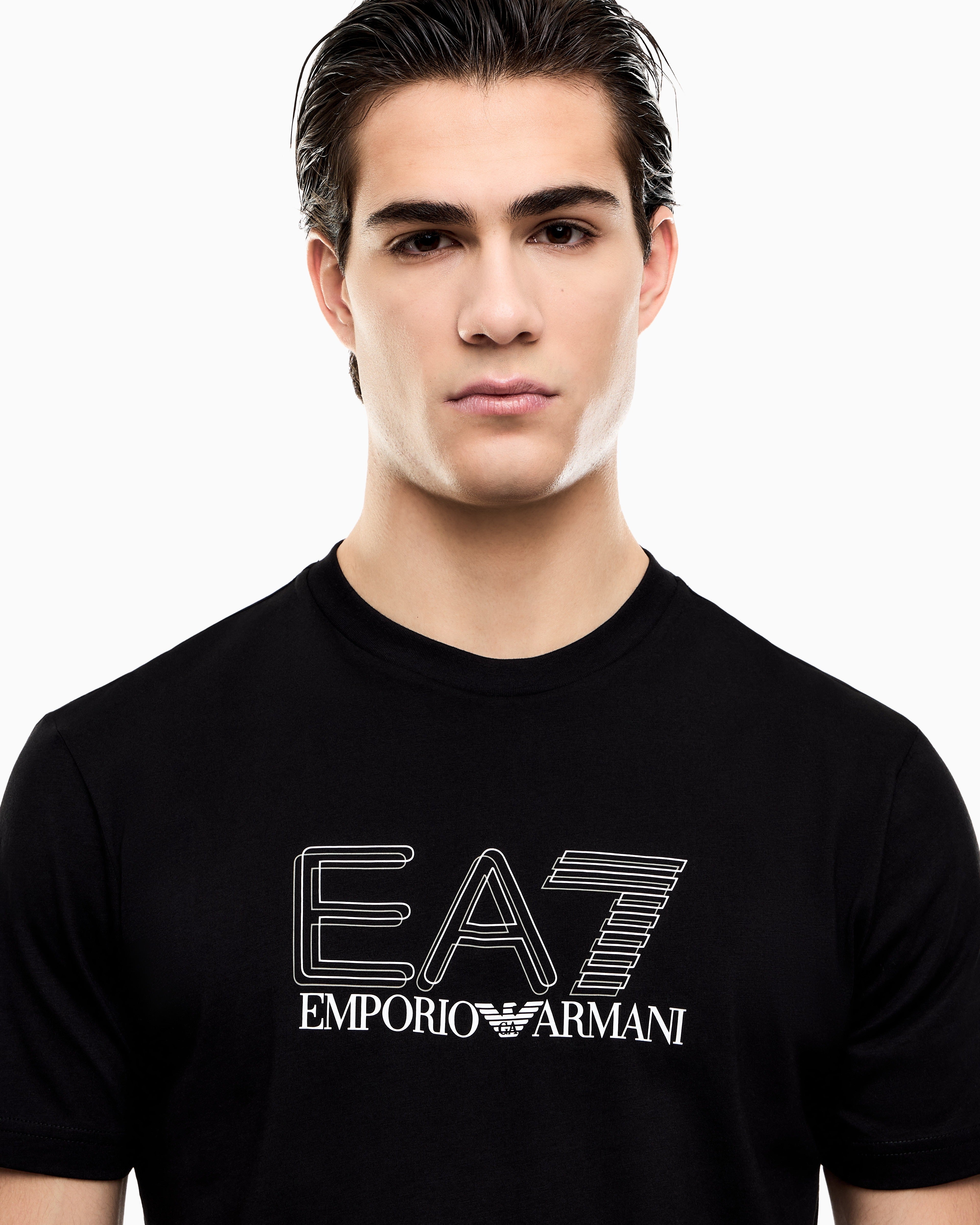 Emporio Armani Ea7 T Shirt 7m001308 Af10373 Black Preto_shot5