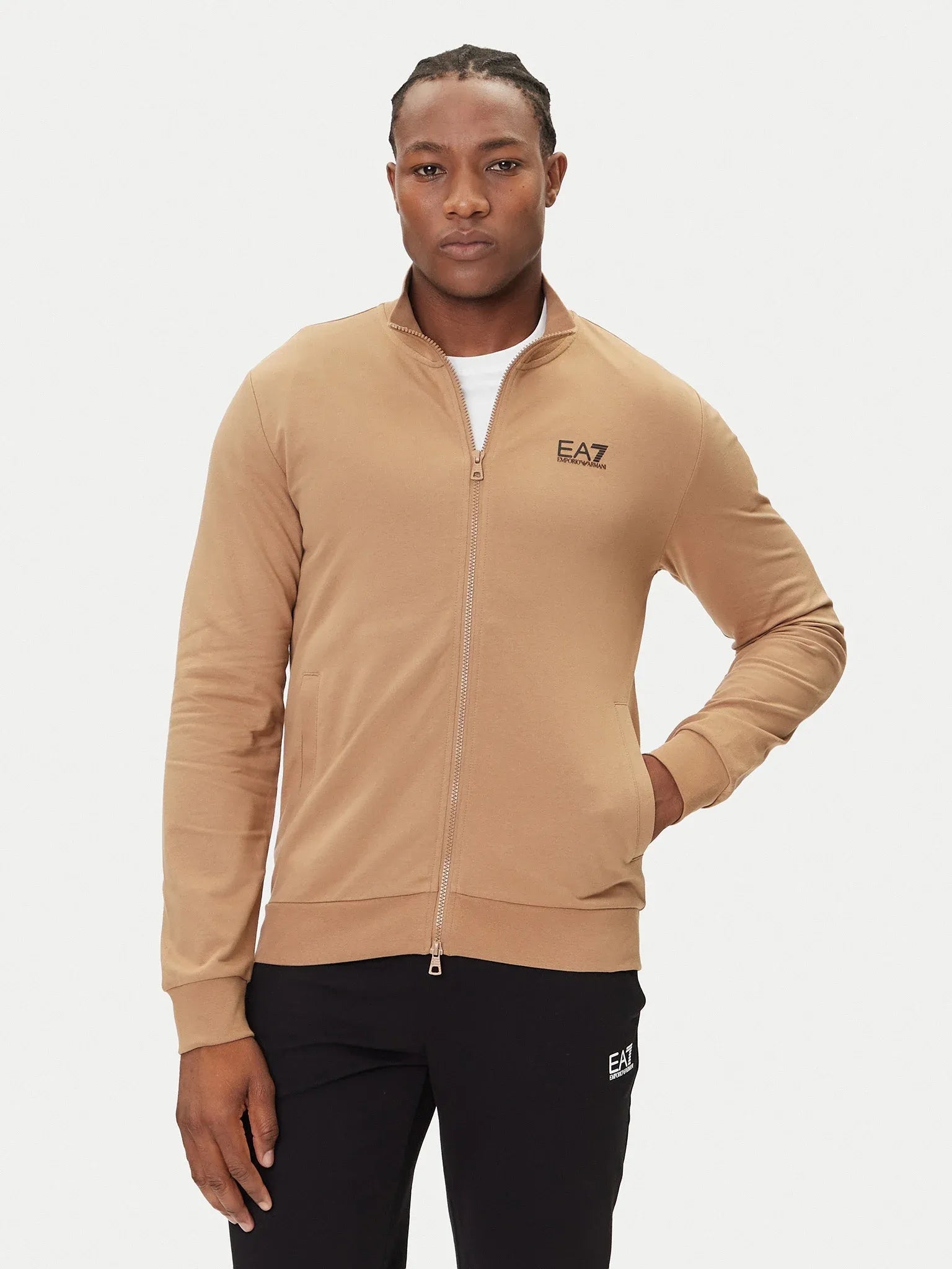 Emporio Armani Ea7 Tracksuit 8npv60 Pjvrz Beige Blk Beige Preto_shot4