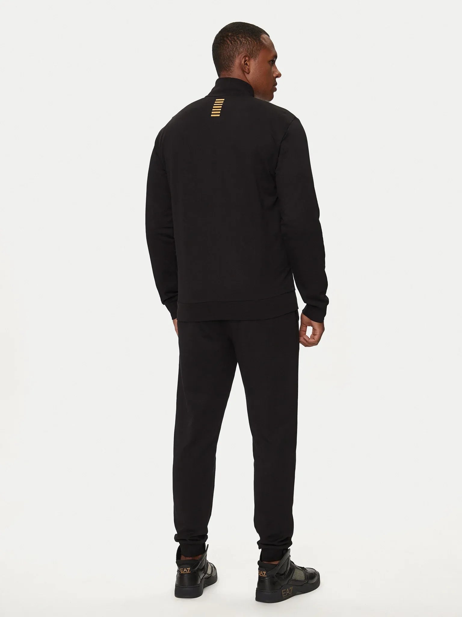 Emporio Armani Ea7 Tracksuit 8npv60 Pjvrz Blk Gold Preto Ouro_shot2