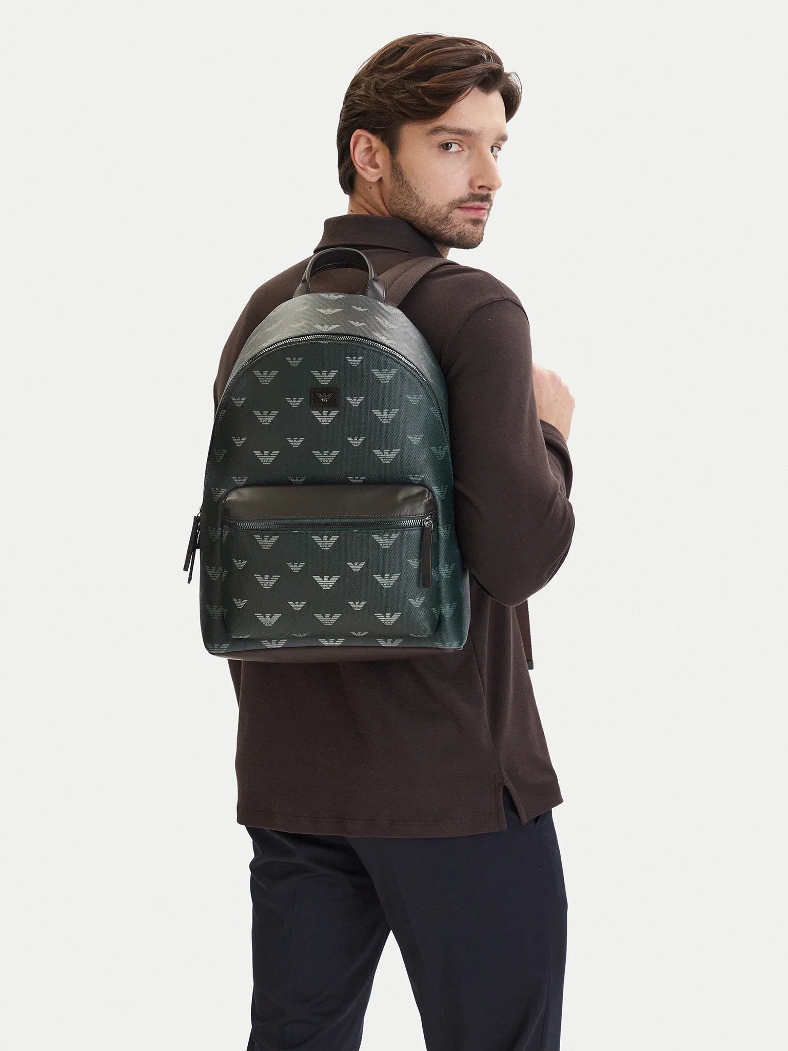 Emporio Armani Mochila Backpack Em005666 Af23972 Blue.logo Azul_shot1
