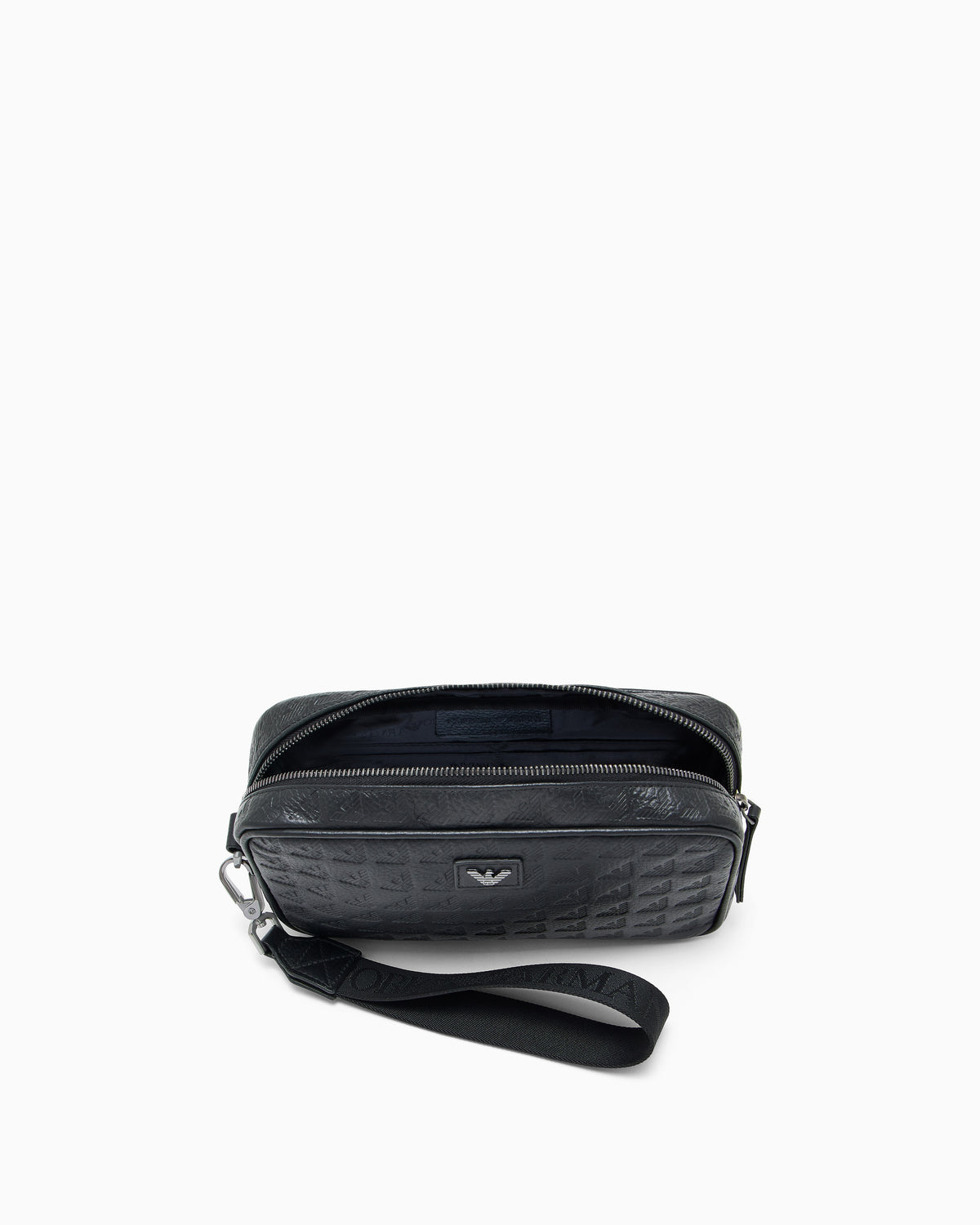 Emporio Armani Necessaire Bag Em001738 Af14774 Black.logo Preto_shot3