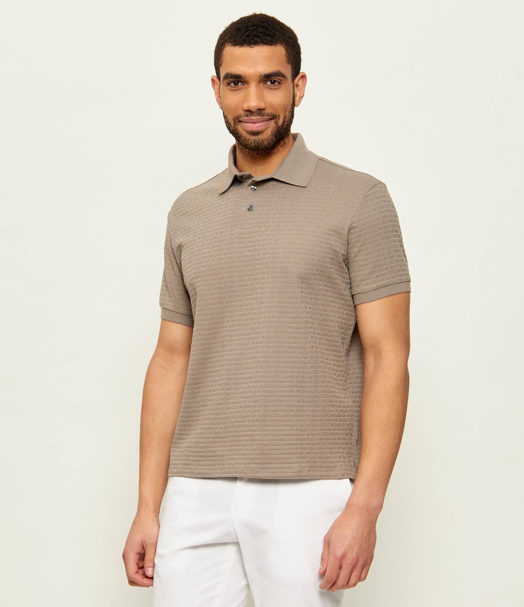 Emporio Armani Polo Em004595 Af10762 Grey.logo Cinza_shot1