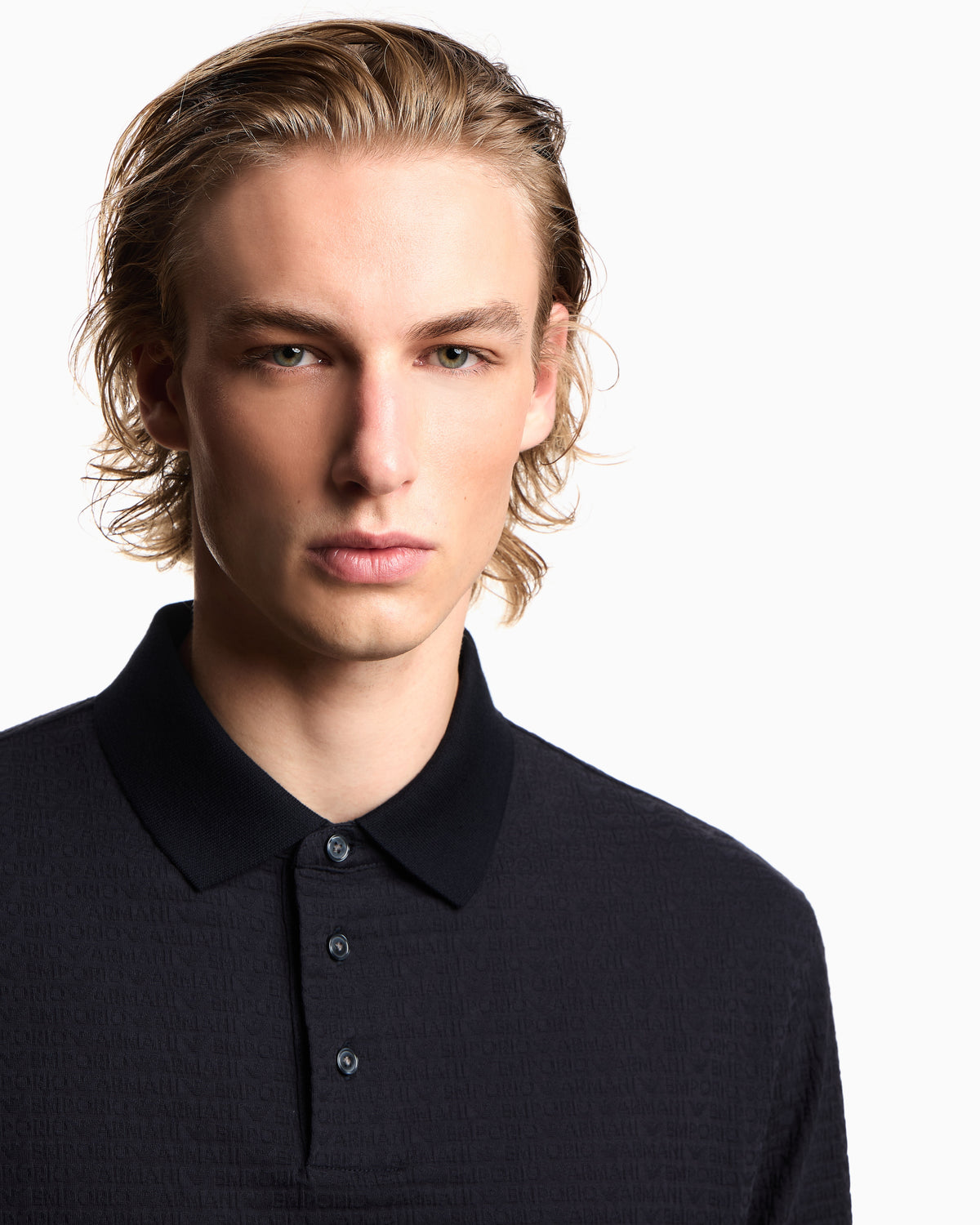 Emporio Armani Polo Em004595 Af10762 Navy.logo Navy_shot1