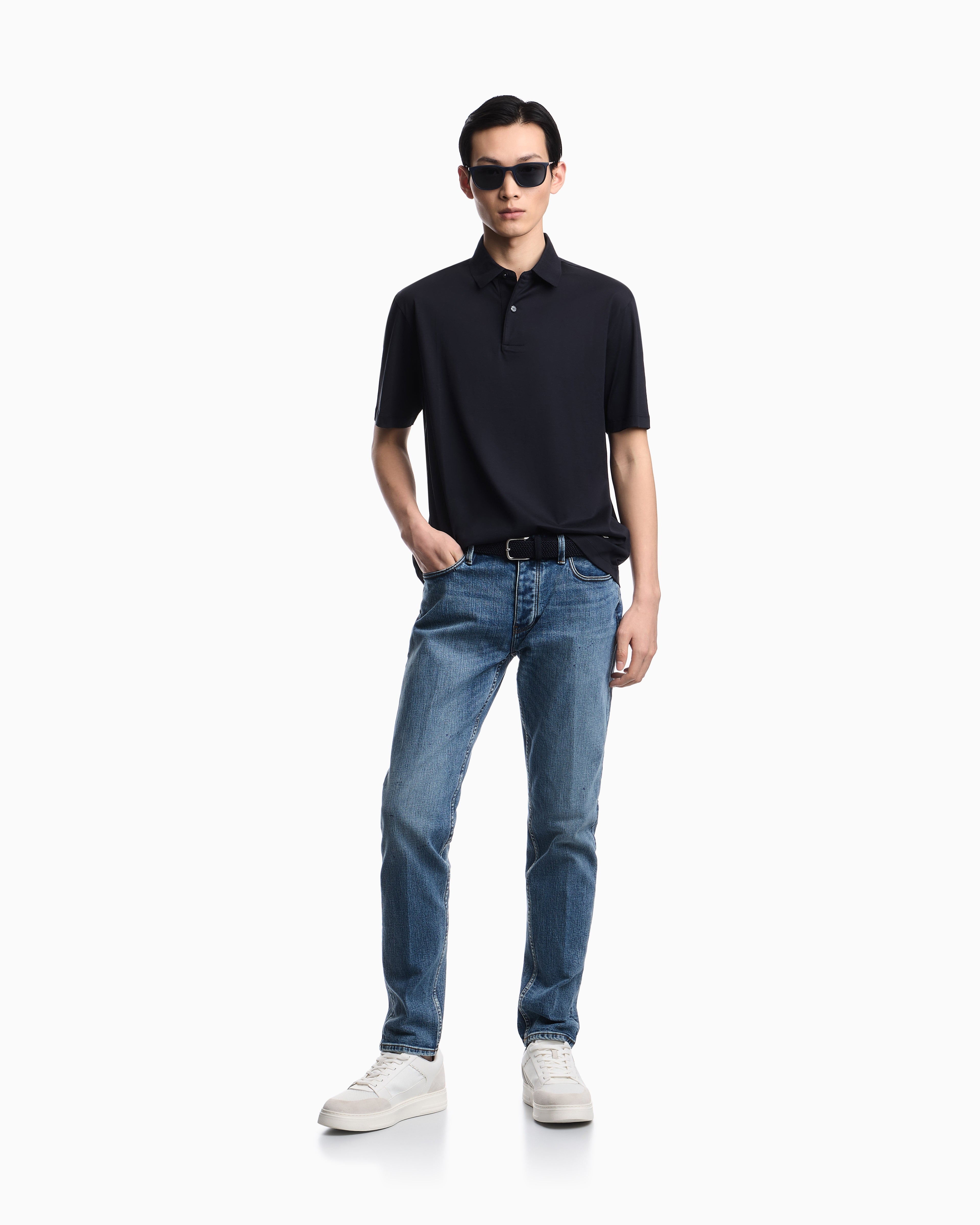 Emporio Armani Polo Em004915 Af24470 Navy Navy_shot2