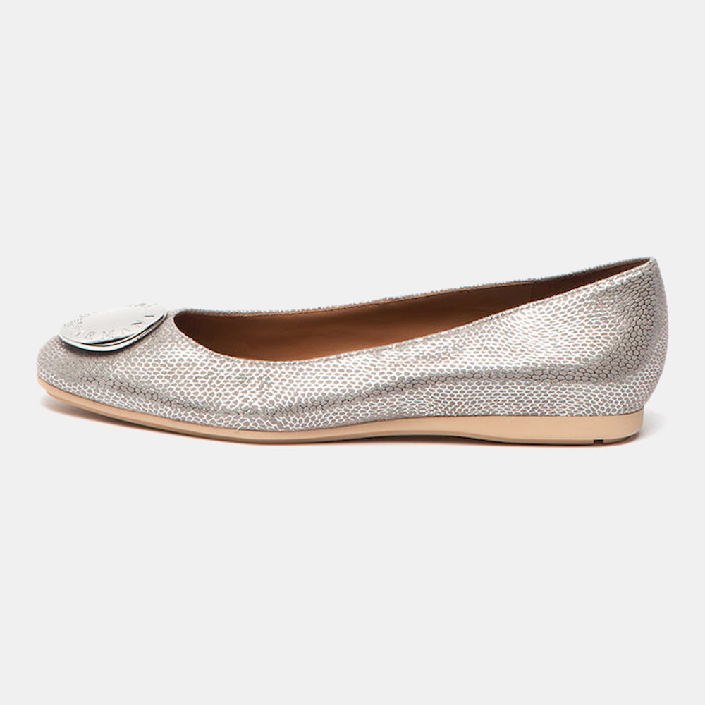 Emporio Armani Sabrinas Ballet Flats D231 Xl848 Silver Prata Shot2