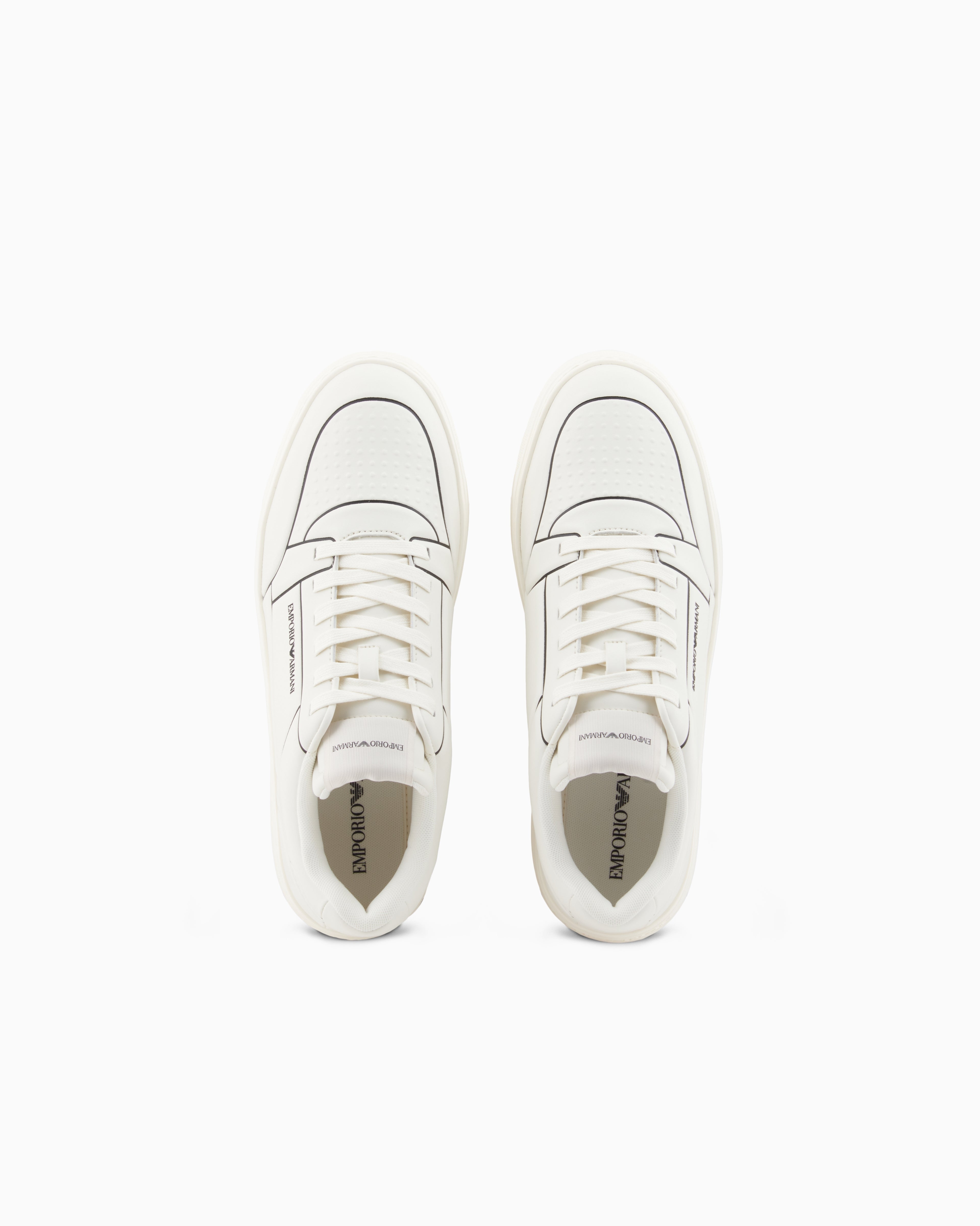 Emporio Armani Sapatilhas Sneakers Shoes Em002852 Af18014 Whi Black Branco Preto_shot6