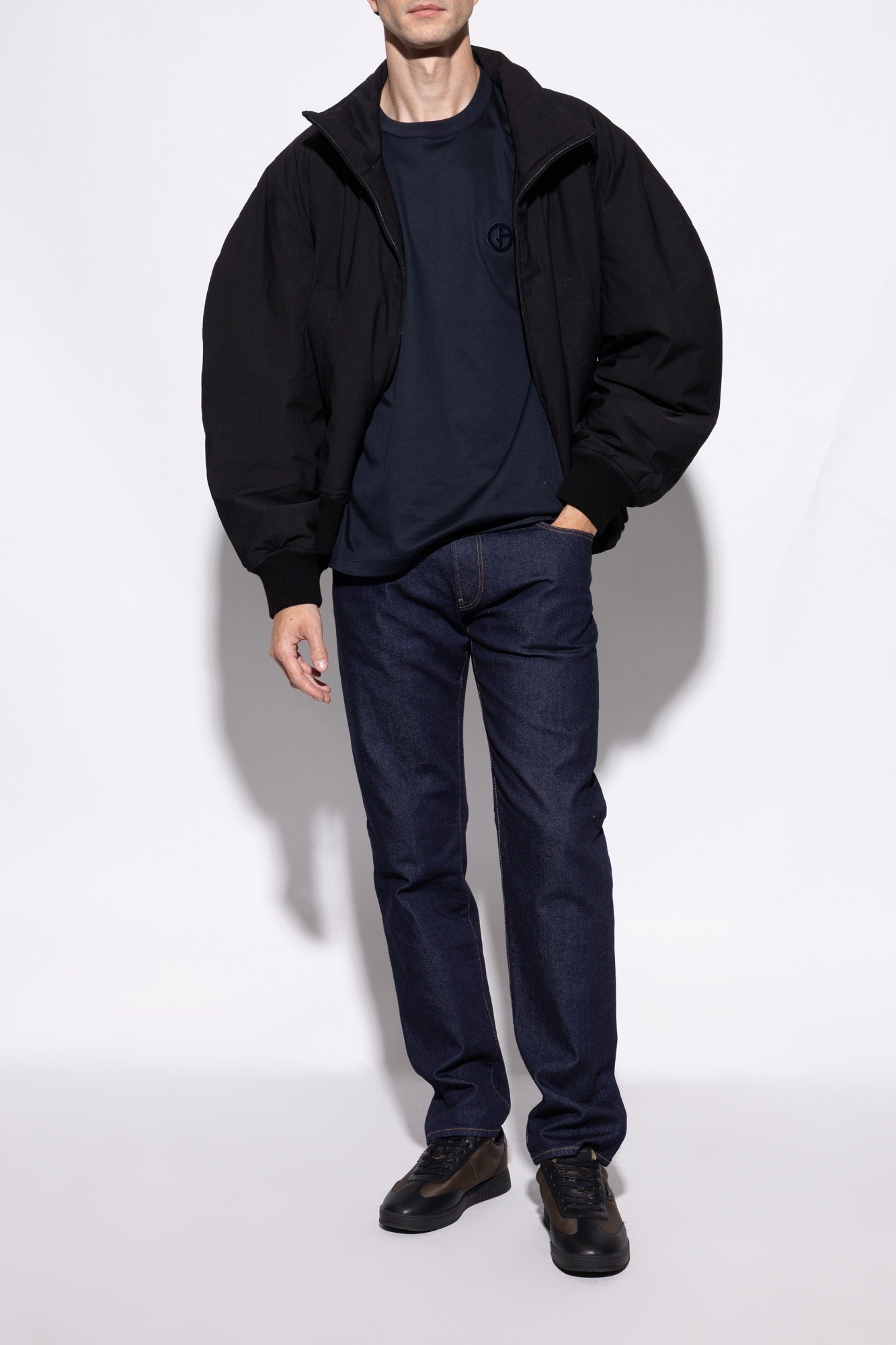 Emporio Armani Sapatilhas Sneakers Shoes Em003062 Af18210 Blk Green Preto Verde_shot3