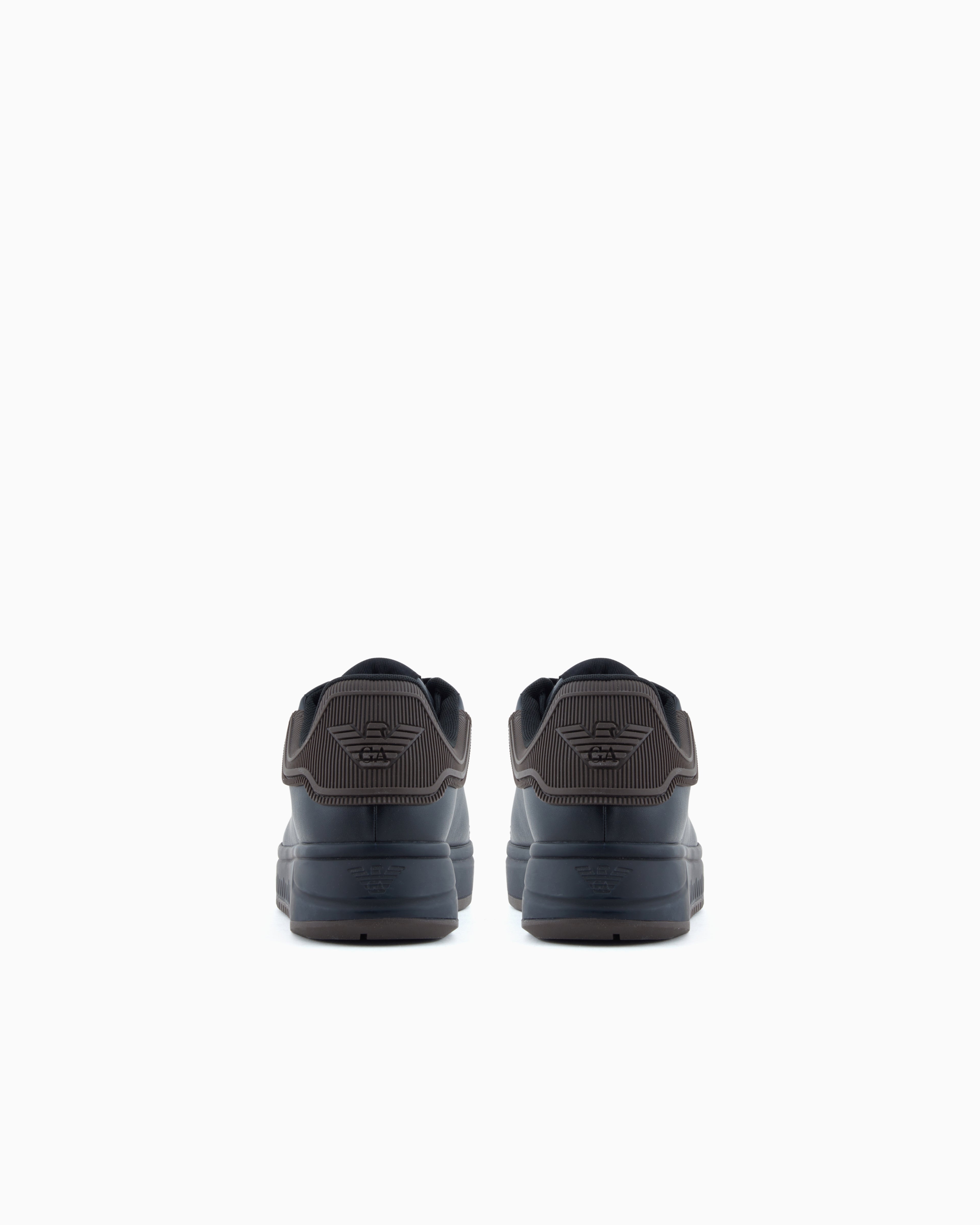Emporio Armani Sapatilhas Sneakers Shoes Em003663 Af18212 Blk Brown Preto Castanho_shot4