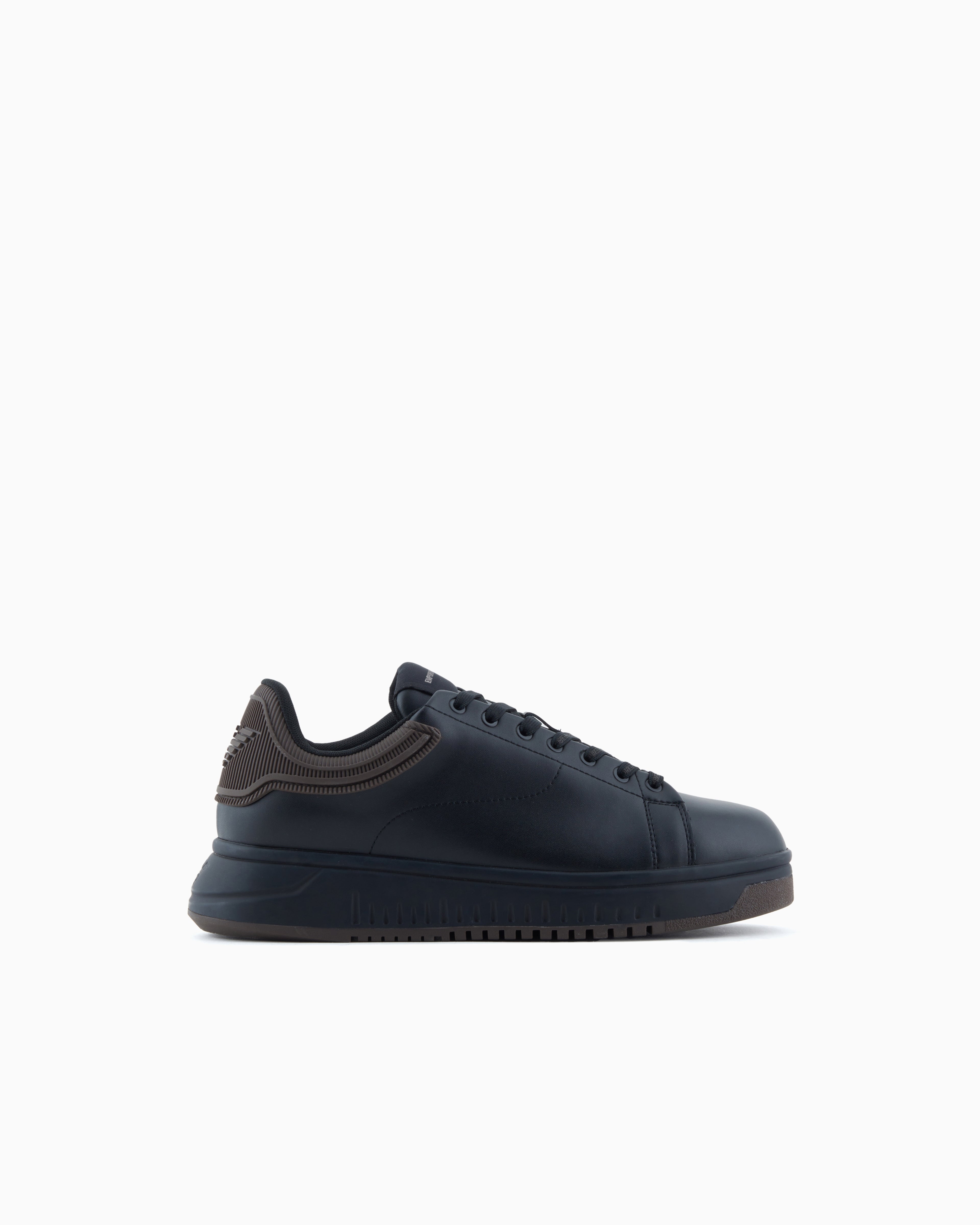 Emporio Armani Sapatilhas Sneakers Shoes Em003663 Af18212 Blk Brown Preto Castanho_shot5