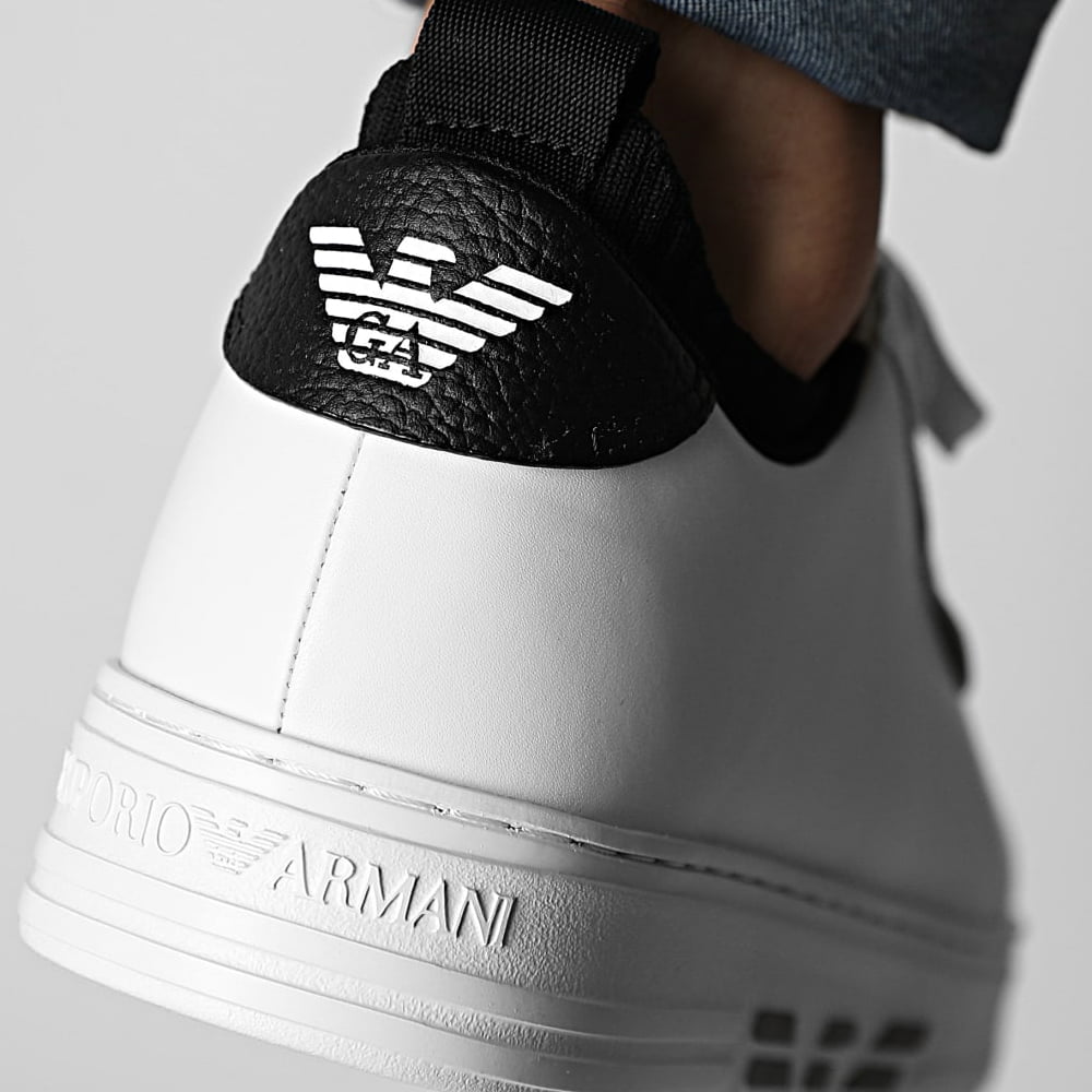 Emporio Armani Sapatilhas Sneakers Shoes X308 Xm709 White Blk Branco Preto Shot21