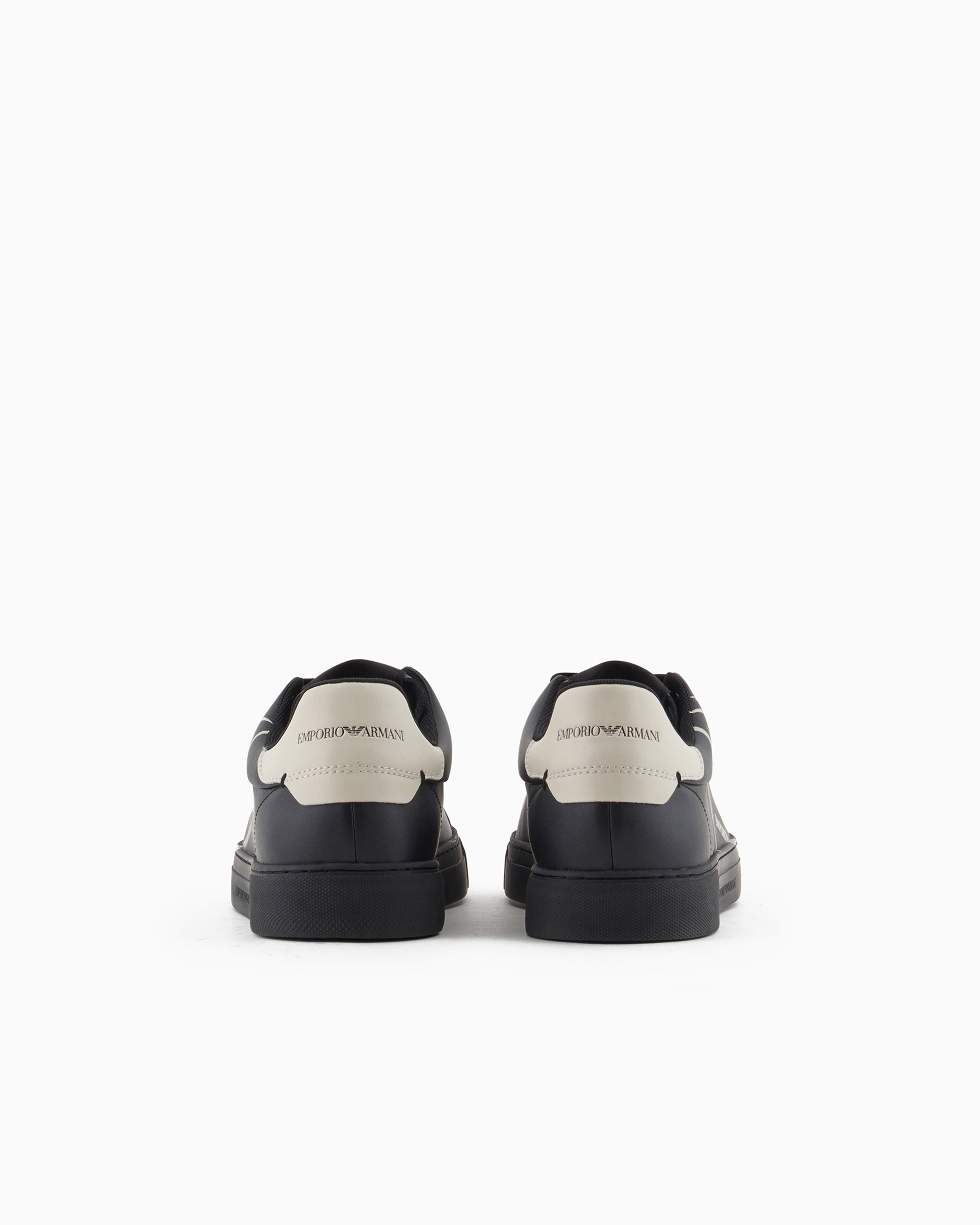 Emporio Armani Sapatilhas Sneakers Shoes X4x598 Xd431 Triple Blk Preto_shot4