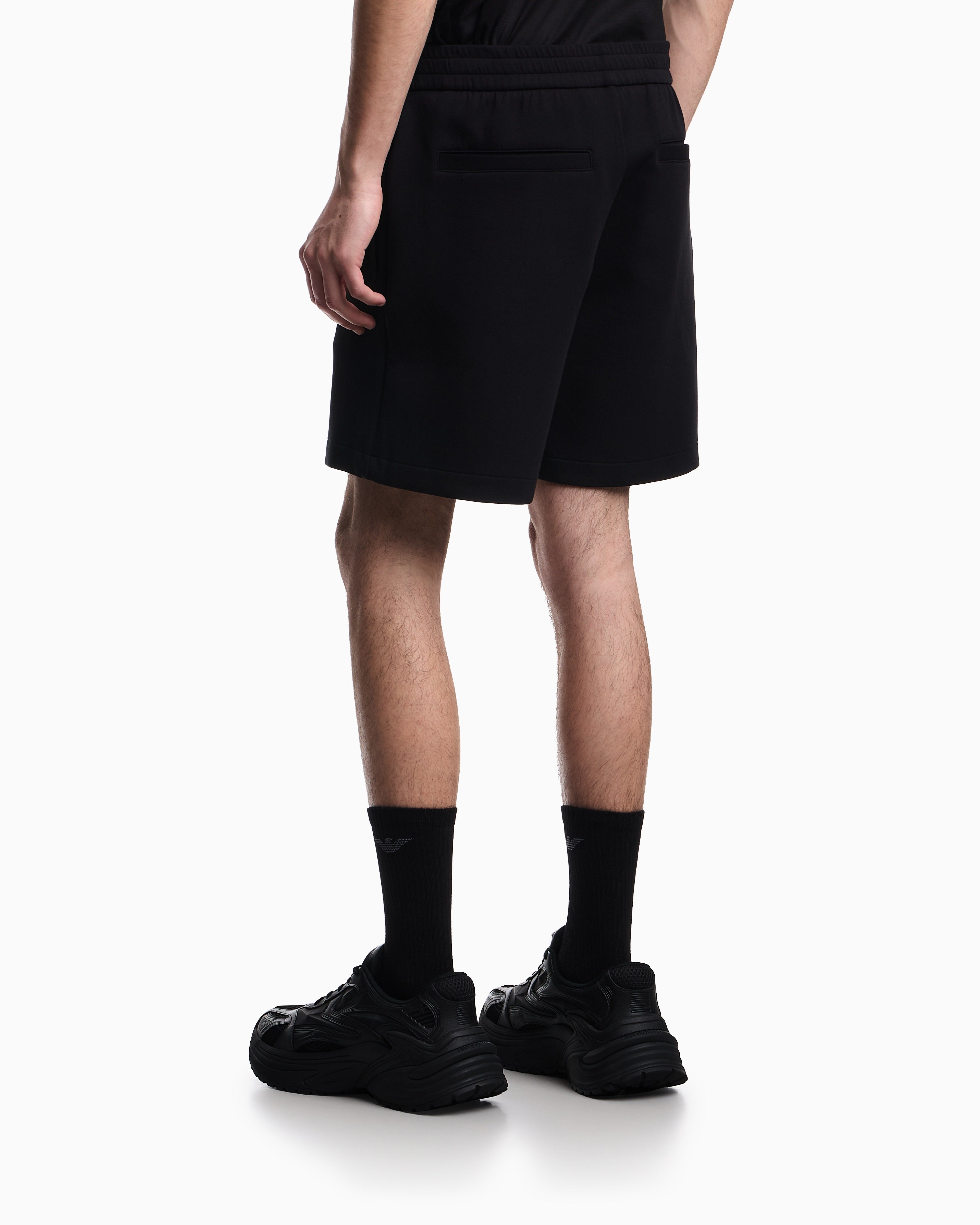 Emporio Armani Short Training Em004544 Af10013 Black Preto_shot3