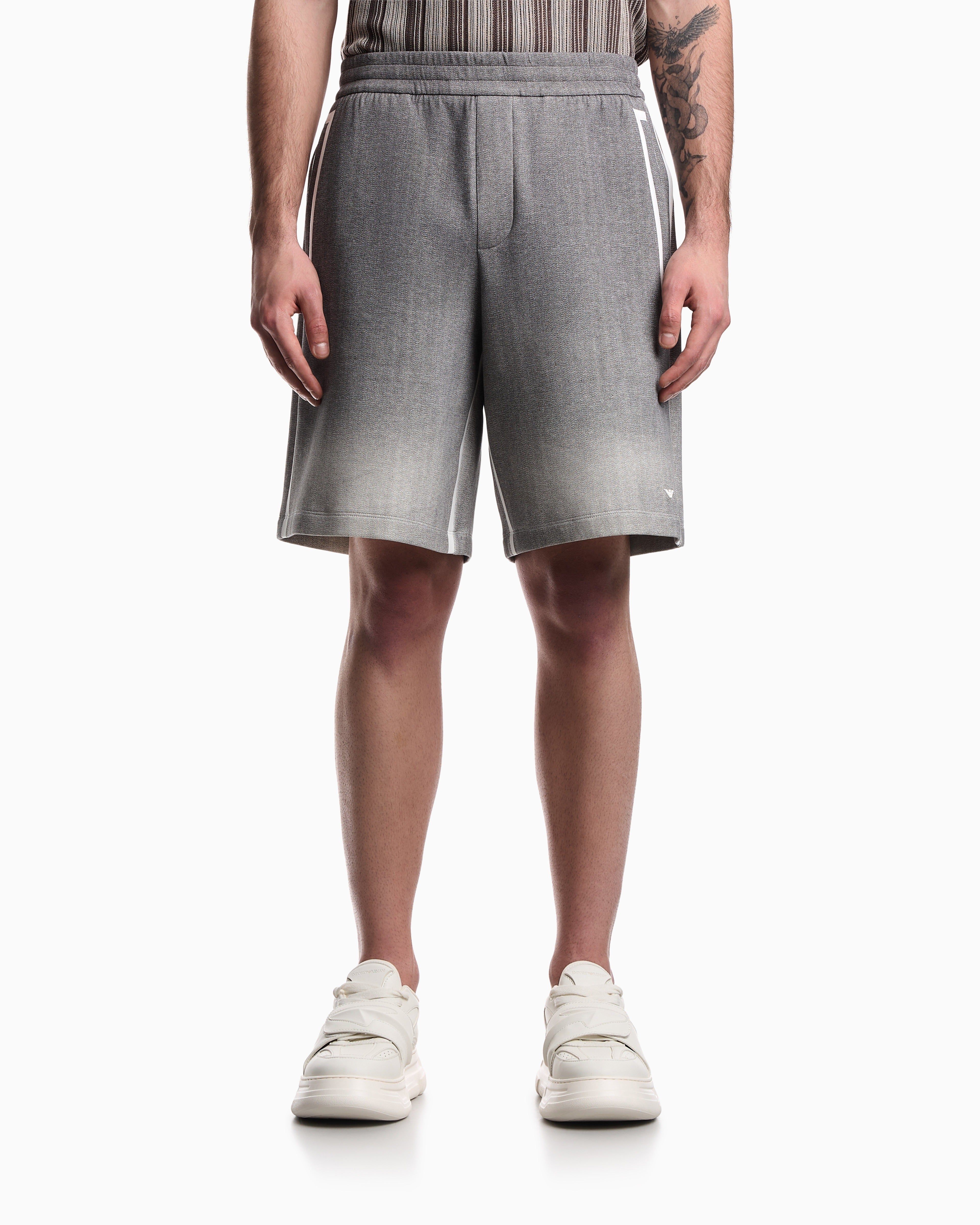 Emporio Armani Short Training Em005193 Af10013 Grey Cinza_shot4