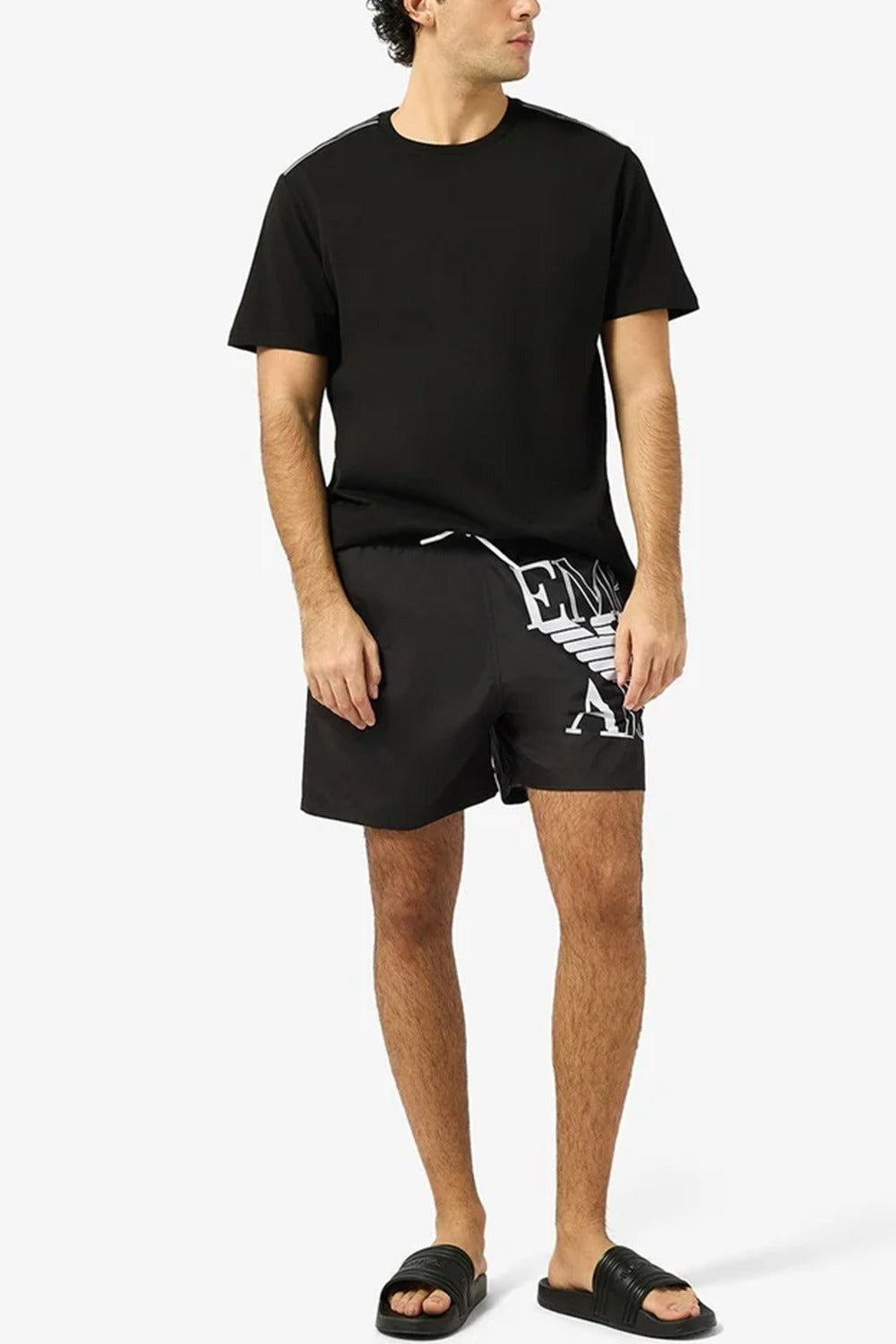 Emporio Armani T Shirt Em000574 Af20426 Black Preto_shot3