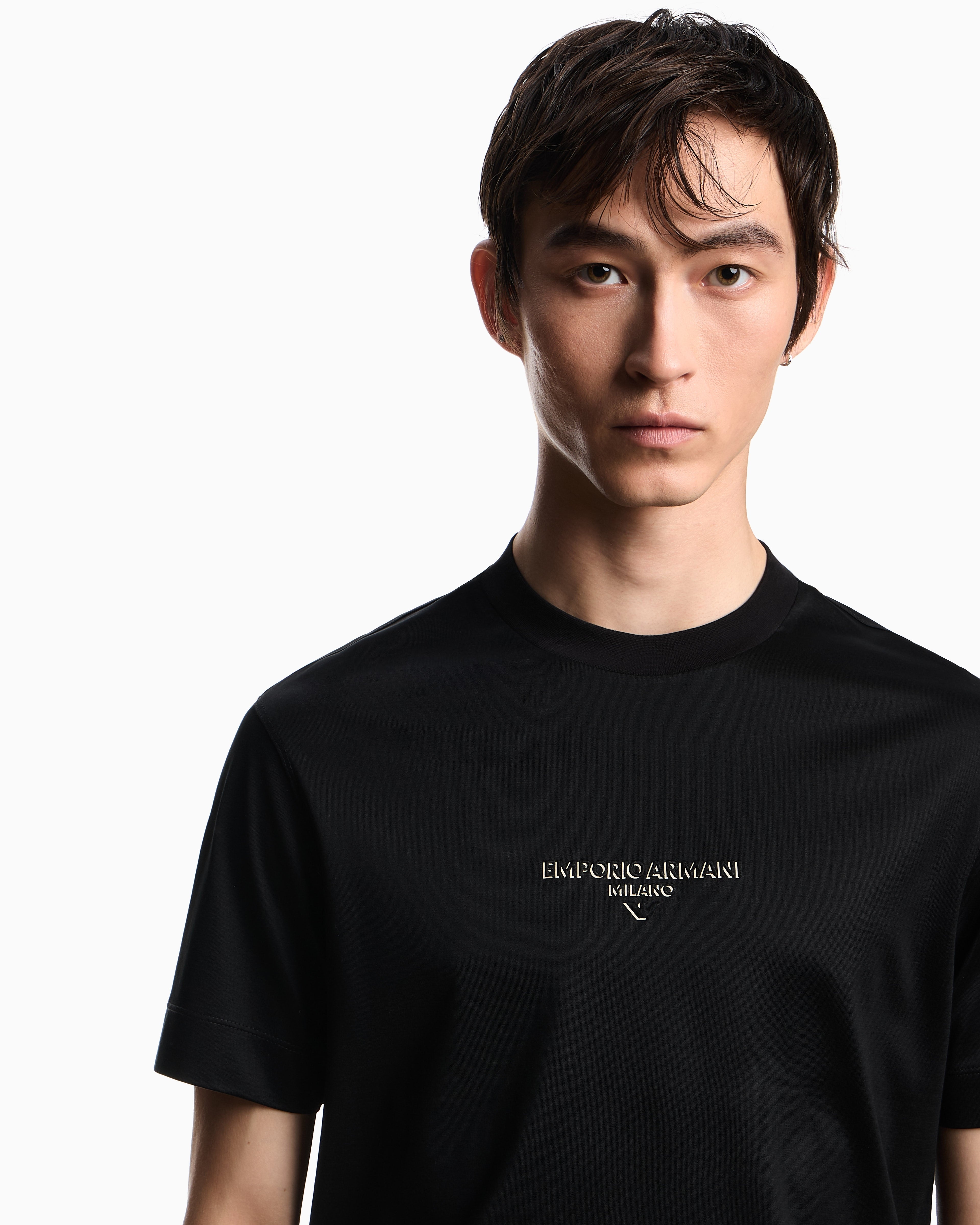 Emporio Armani T Shirt Em002838 Af10761 Black Preto_shot1