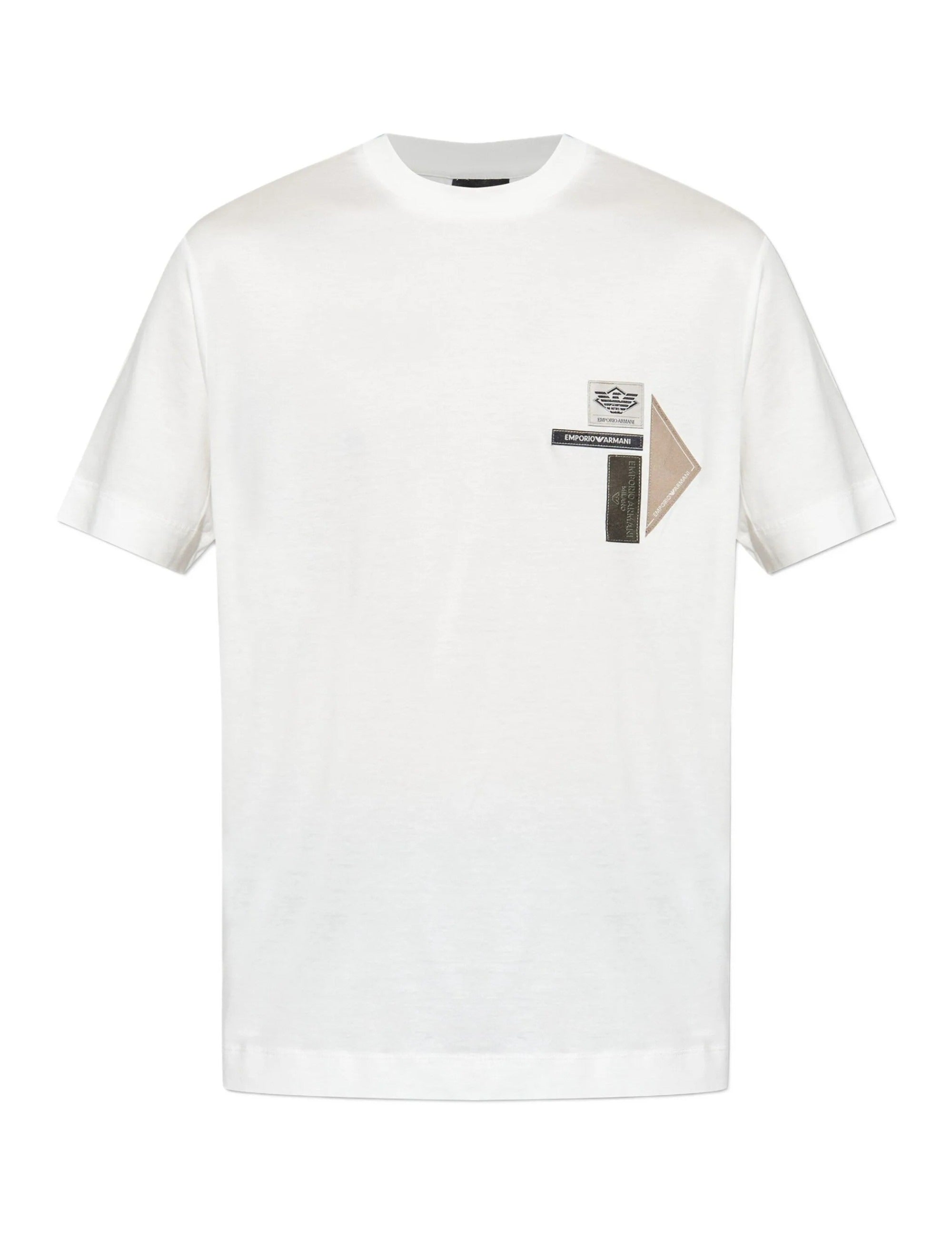 Emporio Armani T Shirt Em002959 Af18312 Snow Snow_shot1