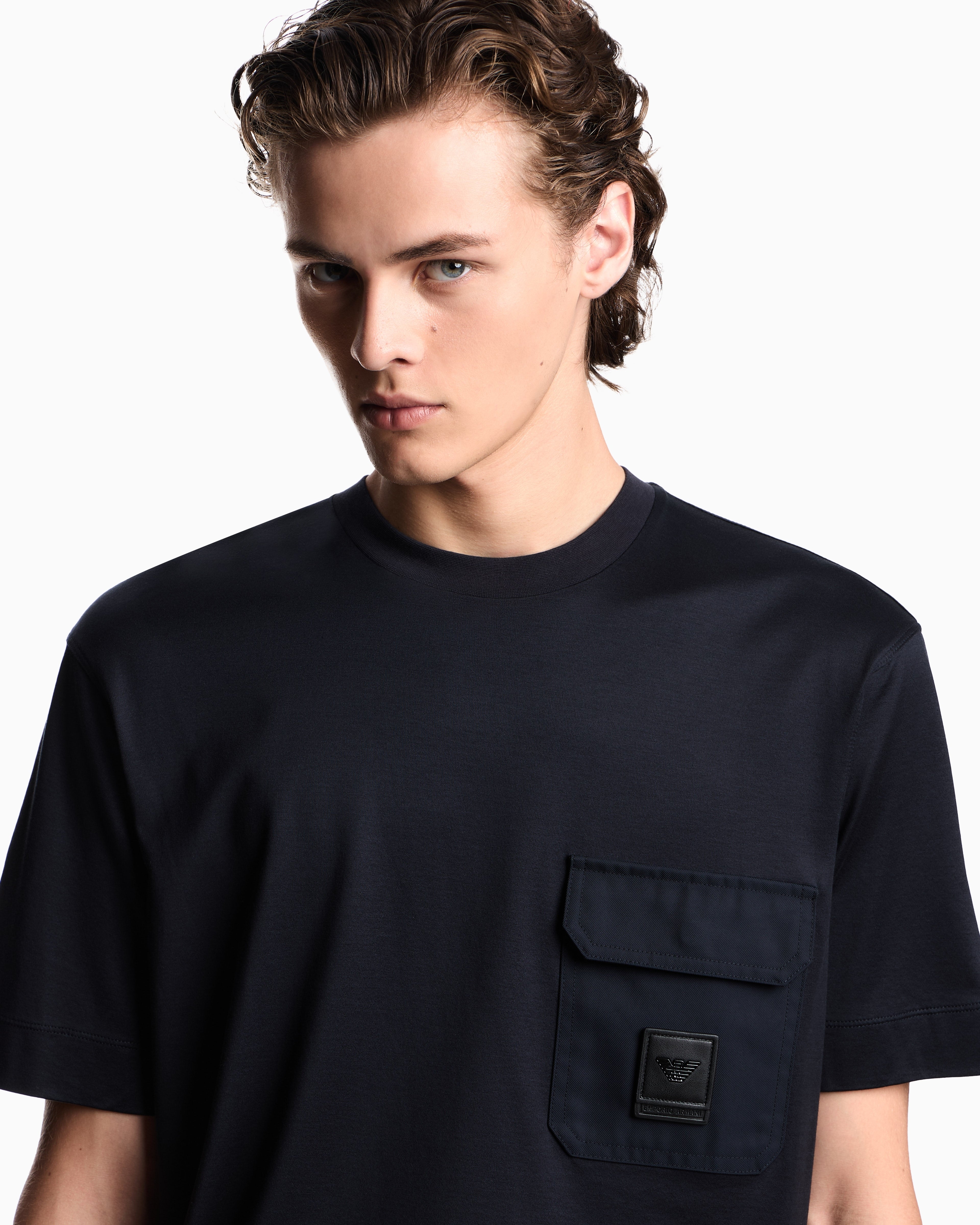 Emporio Armani T Shirt Em002978 Af10761 Navy Navy_shot1