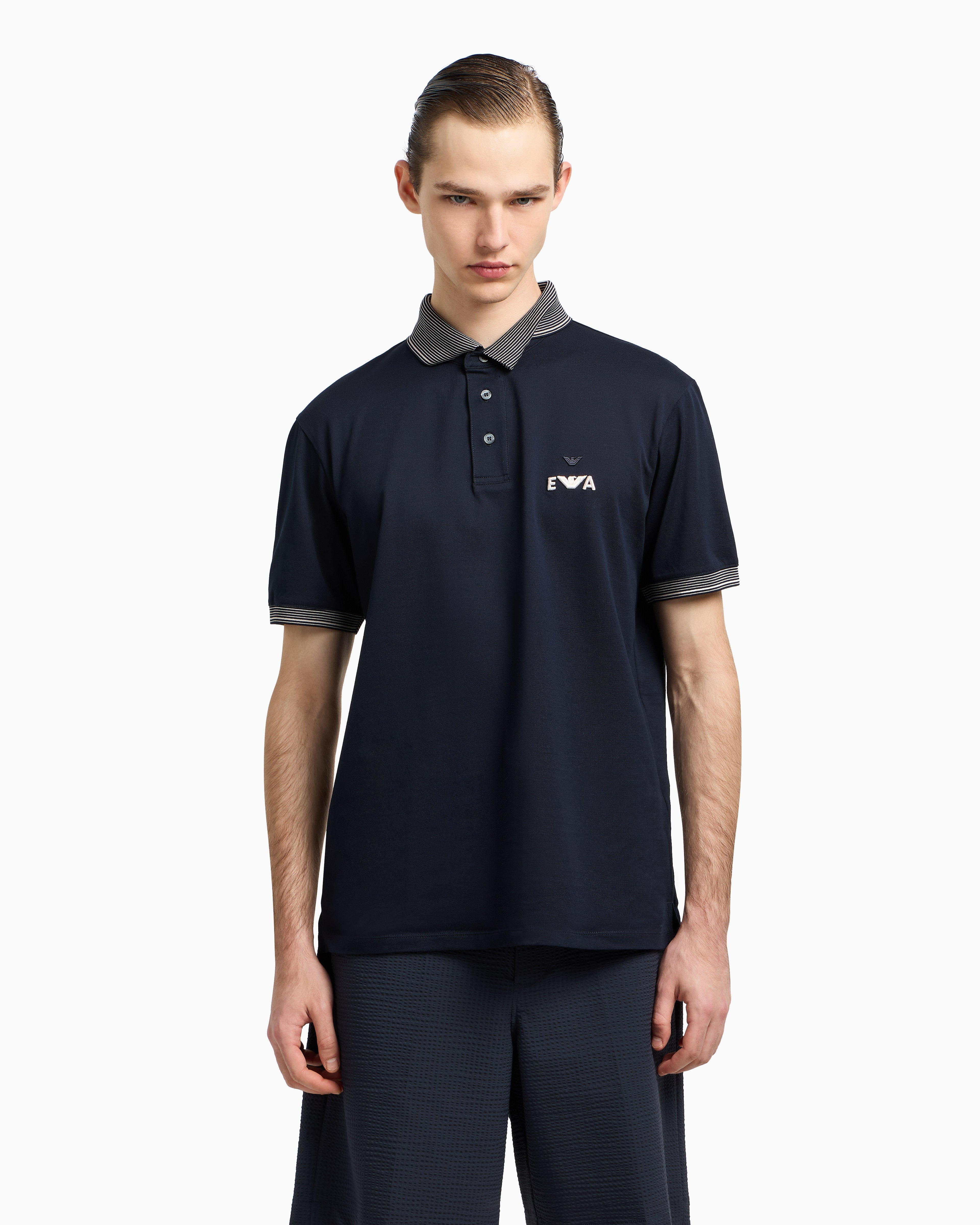 Emporio Armani T Shirt Em002992 Af12955 Navy Navy_shot2