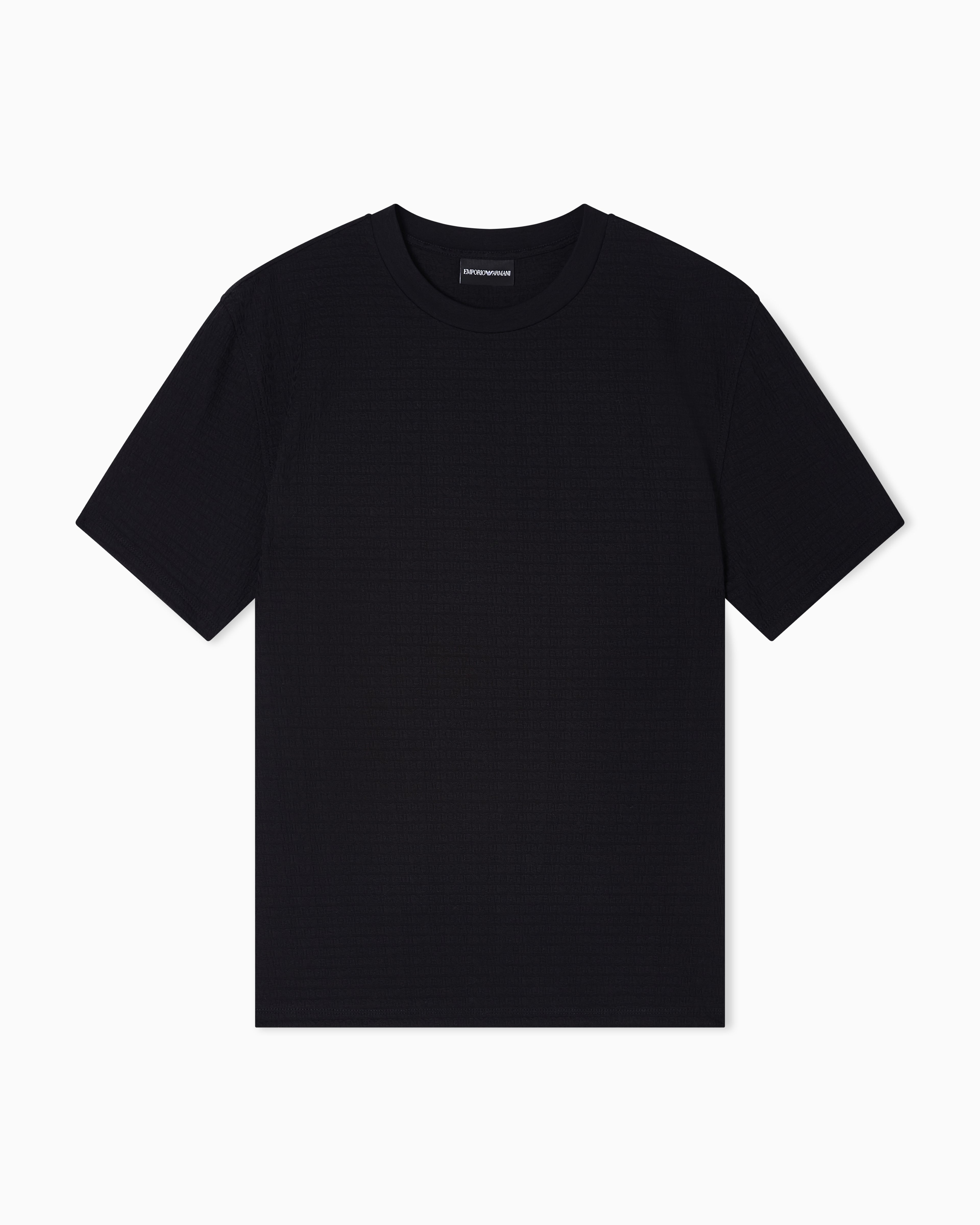 Emporio Armani T Shirt Em004594 Af10762 Black.logo Preto_shot3