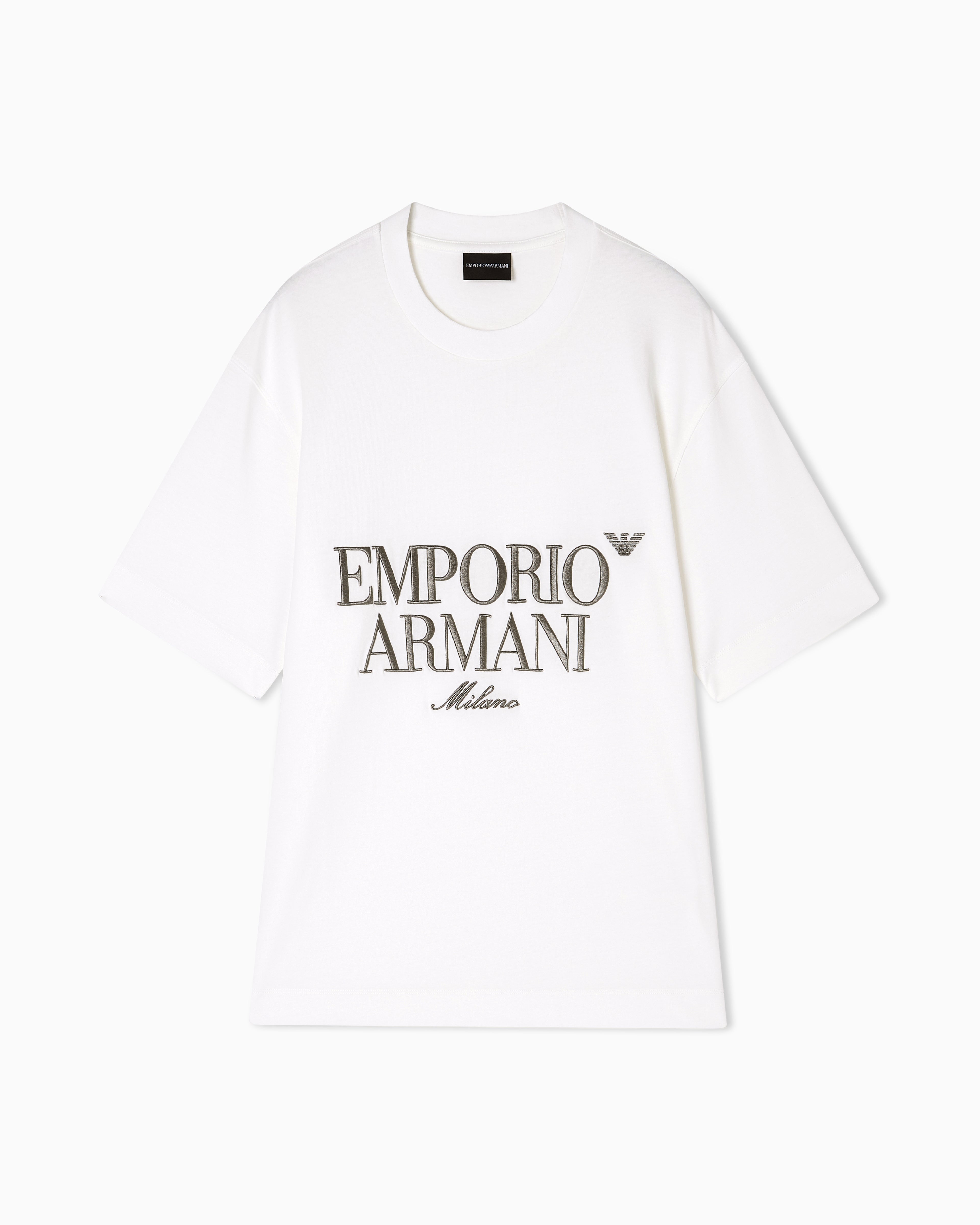 Emporio Armani T Shirt Em005359 Af13715 White Branco_shot4