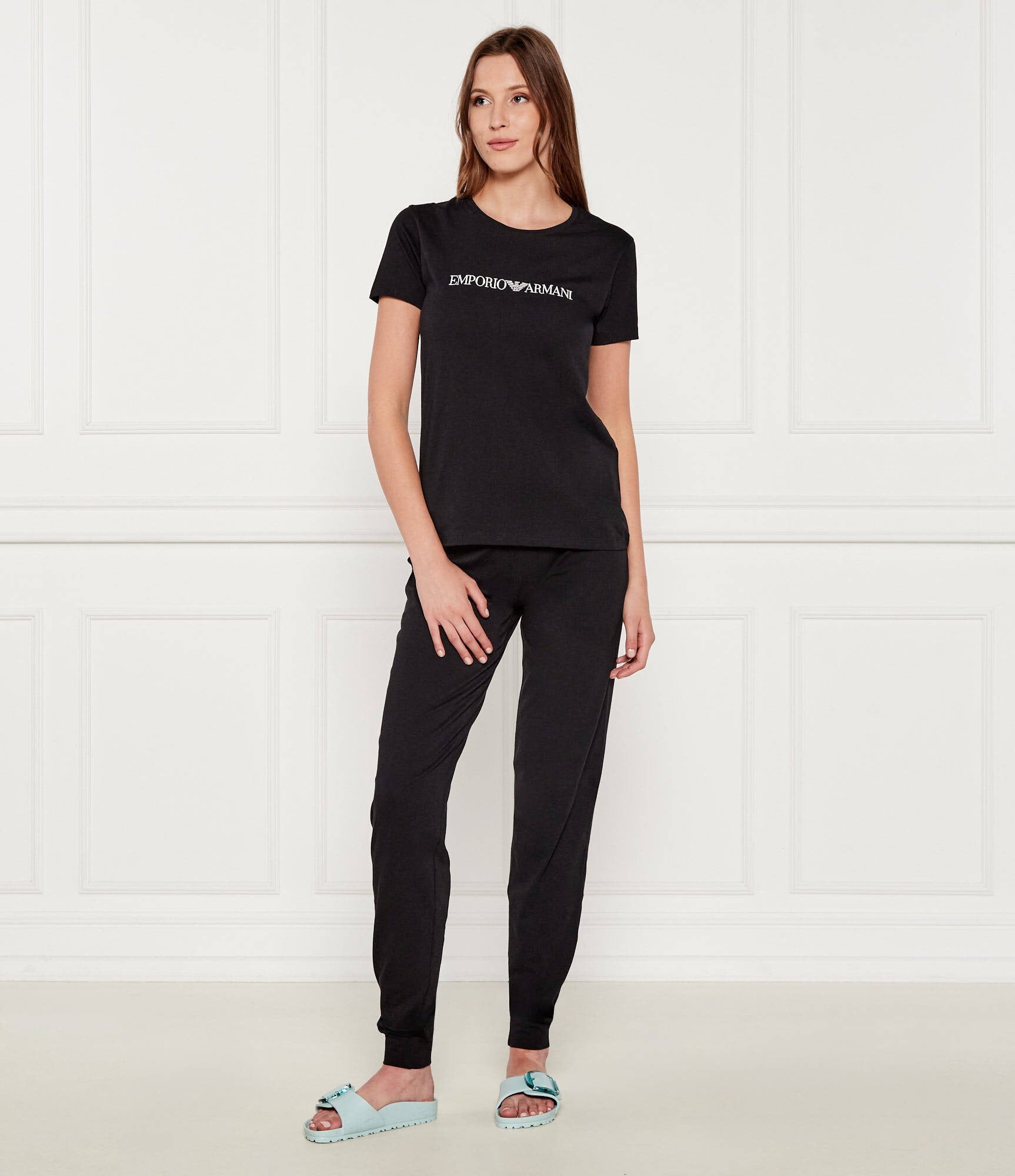Emporio Armani T Shirt Ew000408 Af10881 Black Preto_shot2
