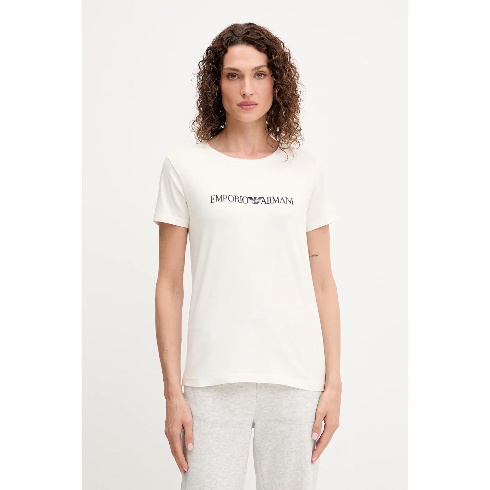Emporio Armani T Shirt Ew000408 Af10881 White Branco_shot1