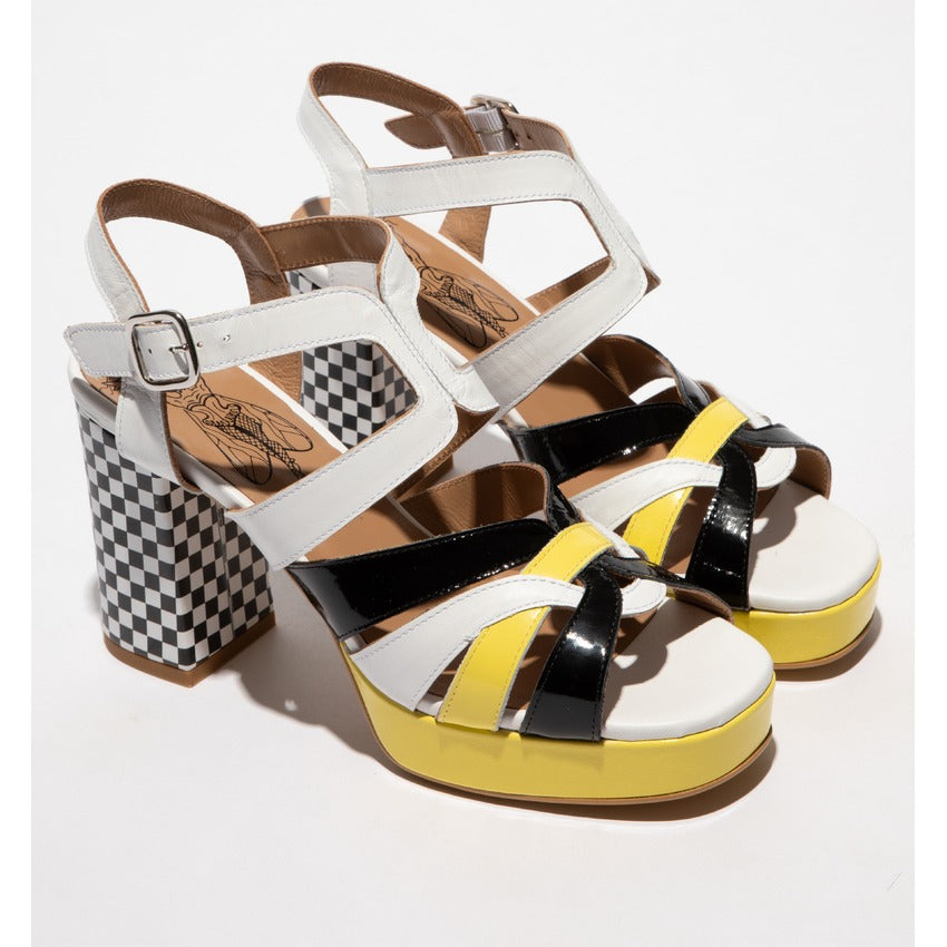 Fly London Sandalias Sandals Yetir455 Whi Black Branco Preto_shot4